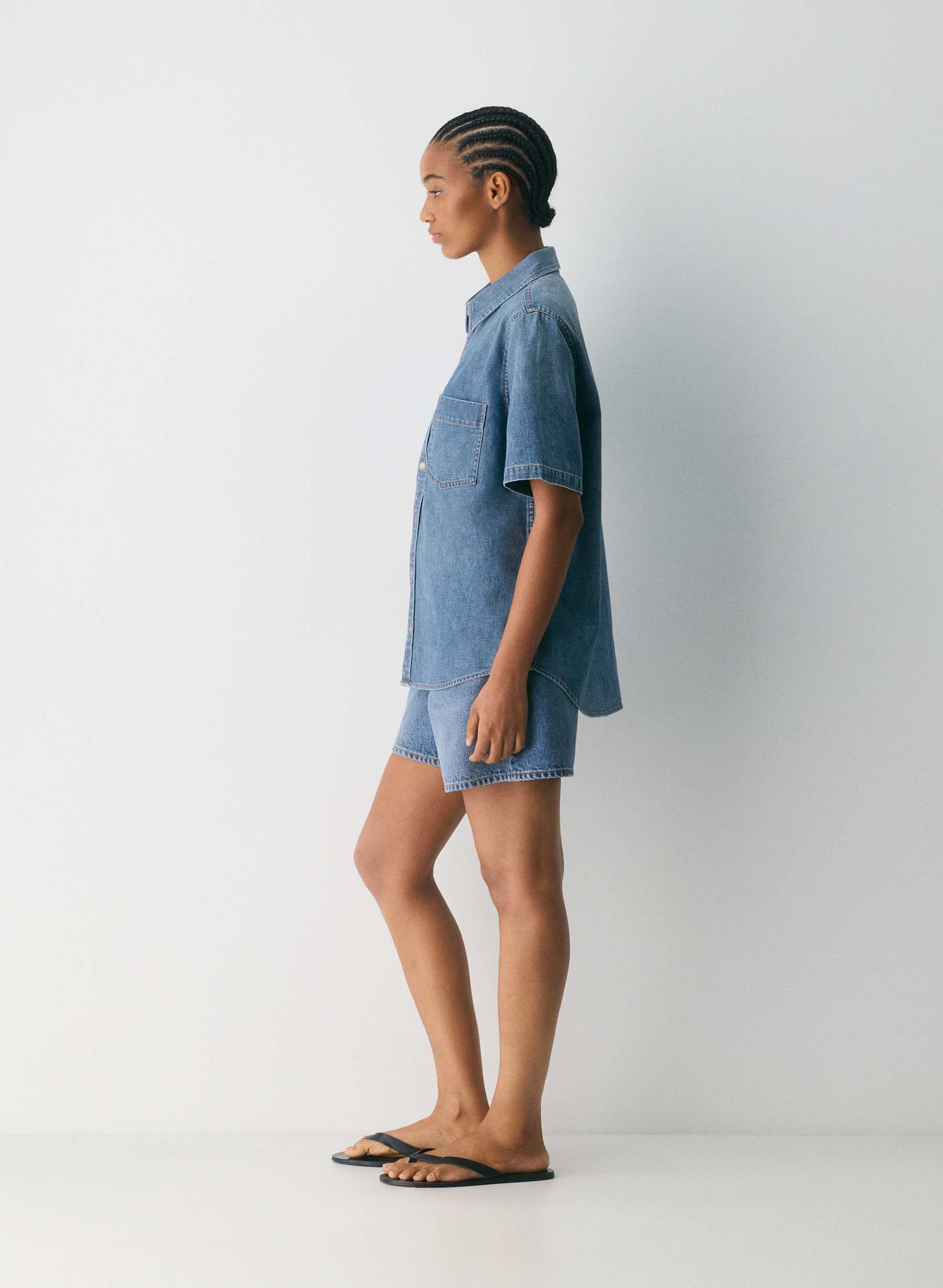 Denim Forum The %2790S Vintage Shortsleeve Denim Shirt — photo 3