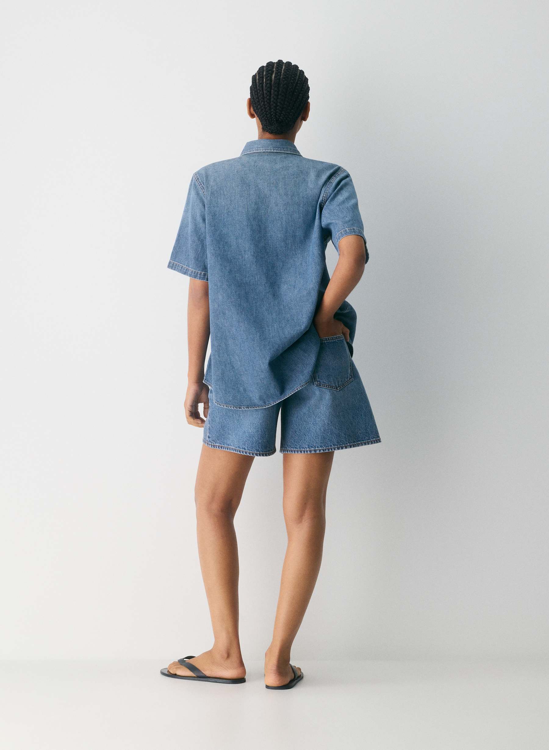 Denim Forum The %2790S Vintage Shortsleeve Denim Shirt — photo 5