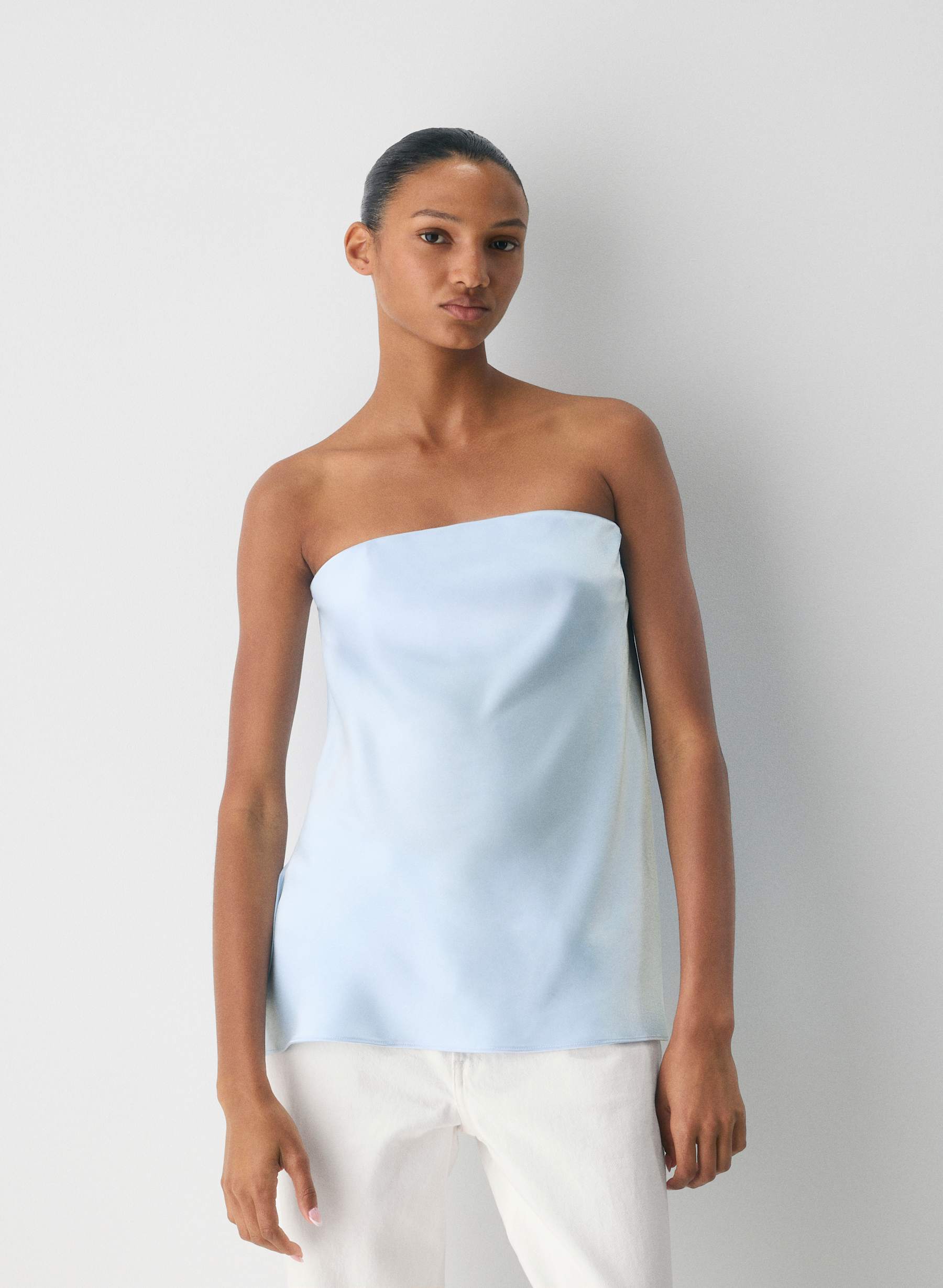 Babaton Velarium Satin Top — photo 2