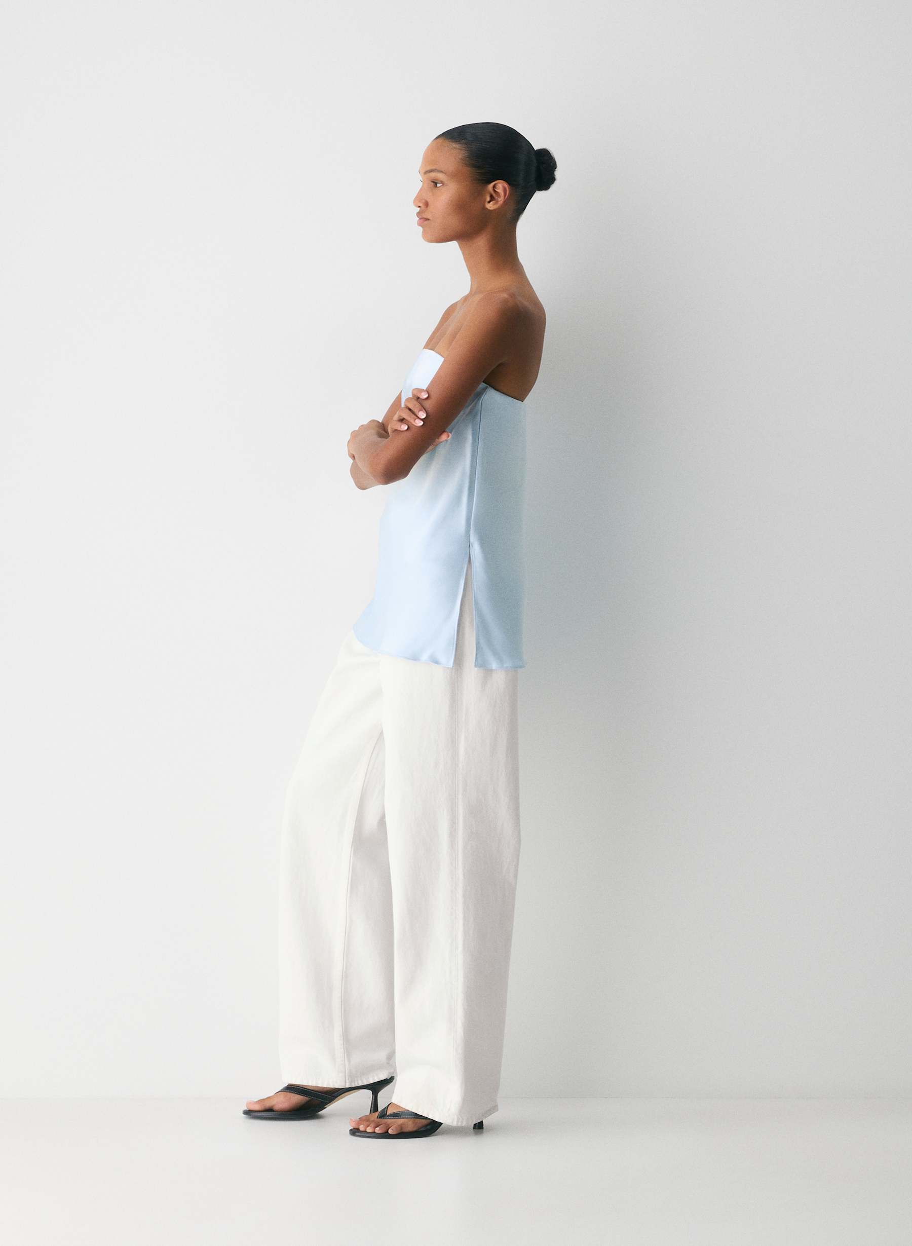Babaton Velarium Satin Top — photo 3