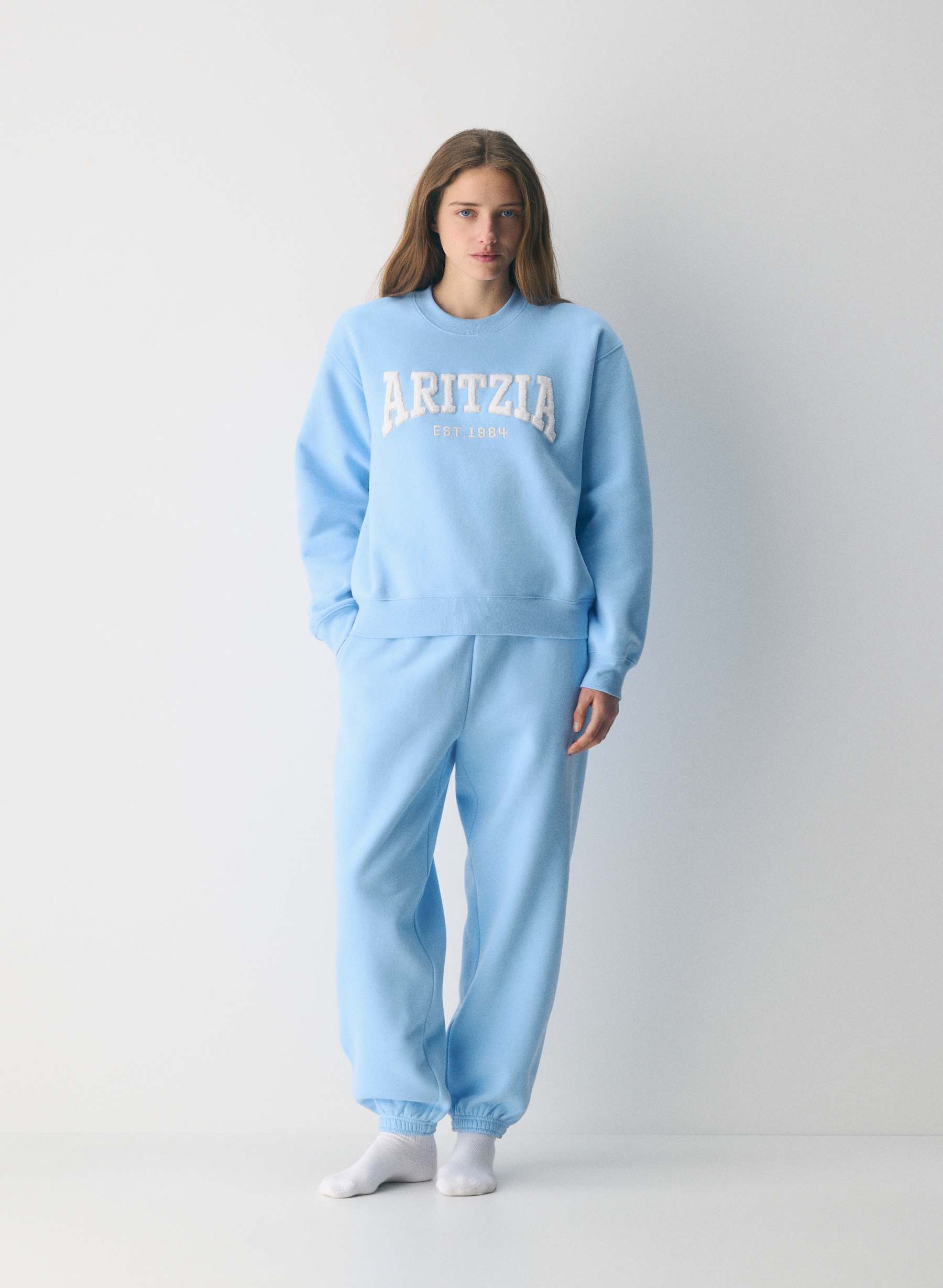 Aritzia Cozy Sweatfleece Perfect Crew Sweatshirt — photo 1