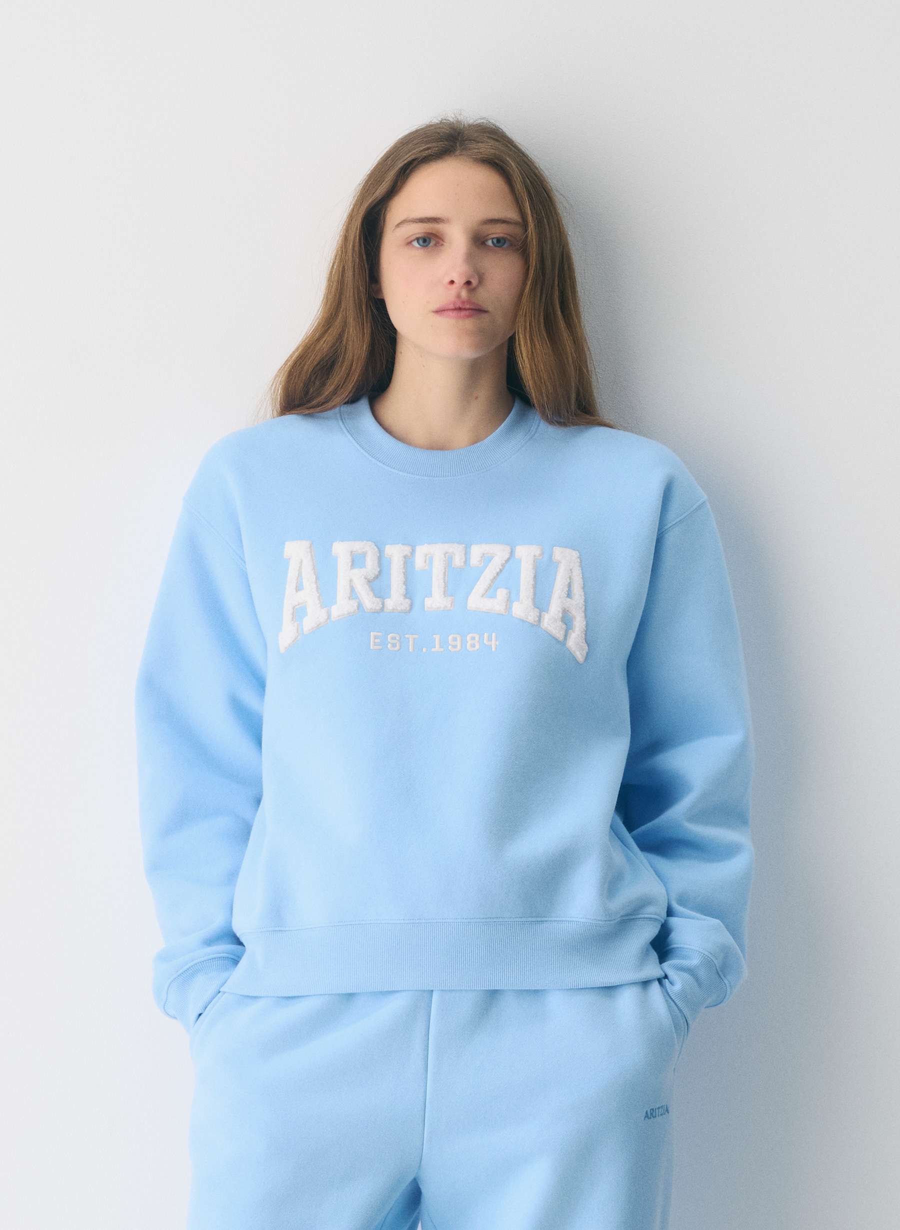 Aritzia Cozy Sweatfleece Perfect Crew Sweatshirt — photo 2