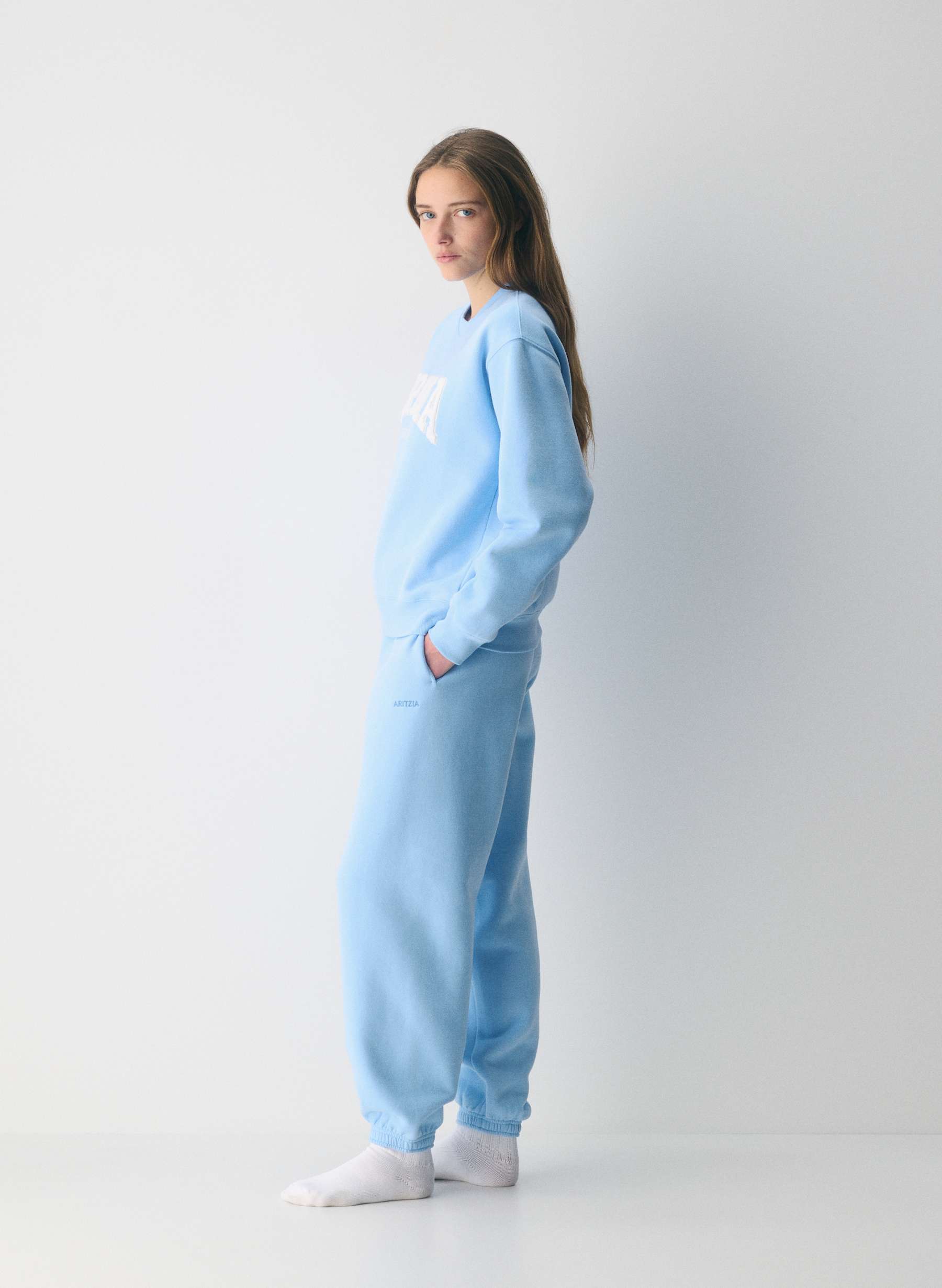 Aritzia Cozy Sweatfleece Perfect Crew Sweatshirt — photo 3