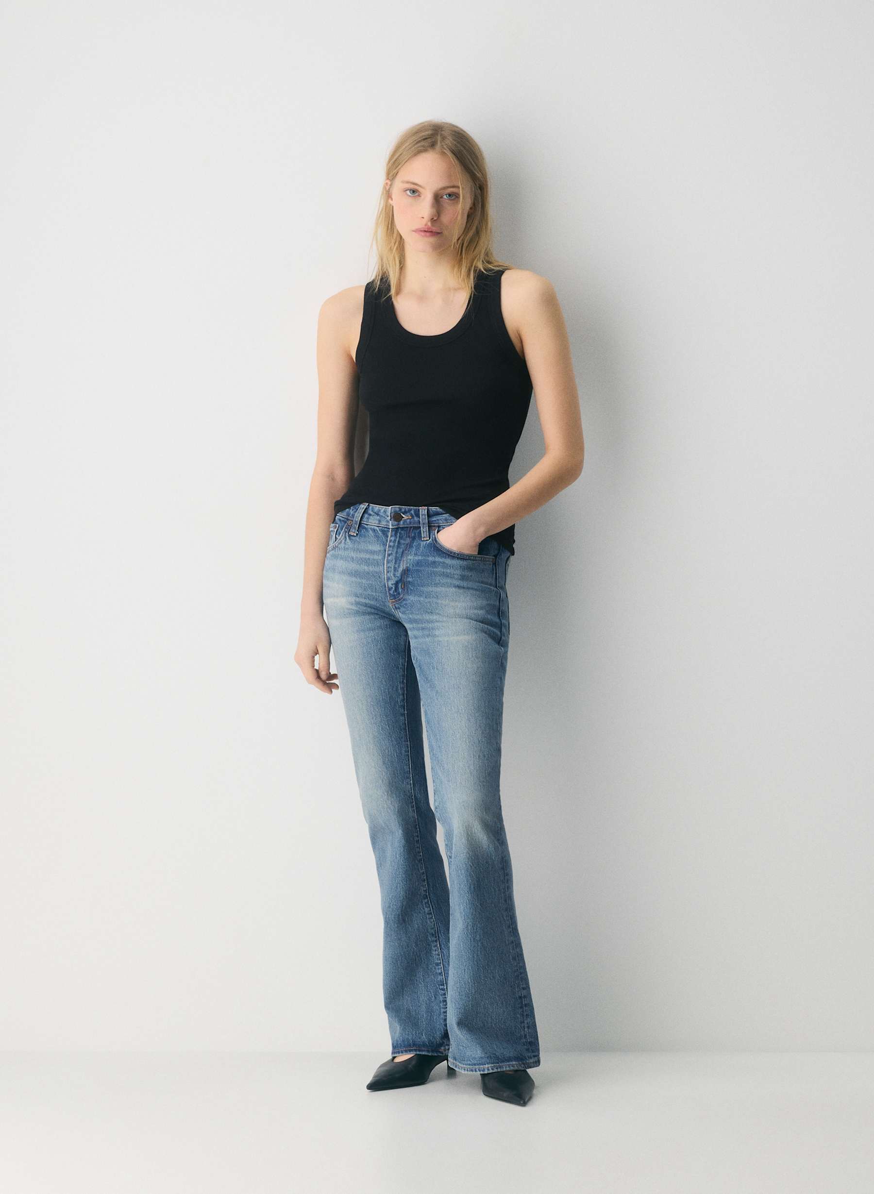 Denim Forum Denise Mid-Rise Flare Jean — photo 1