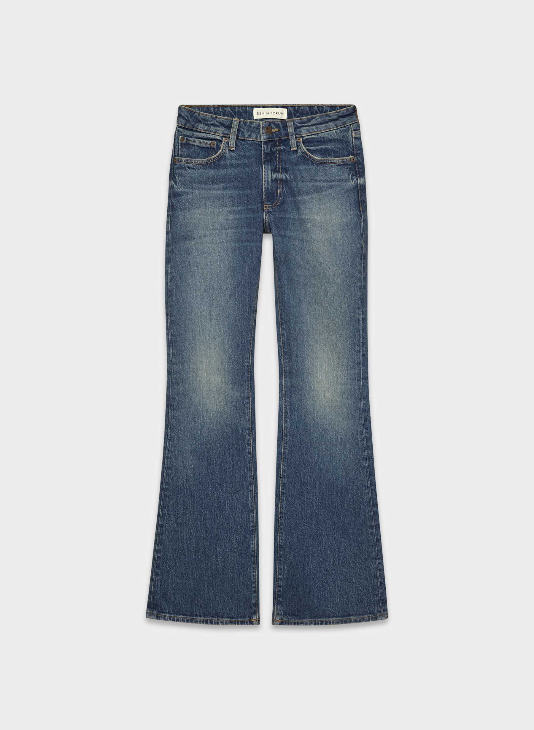 Denim Forum Denise Mid-Rise Flare Jean — photo 8