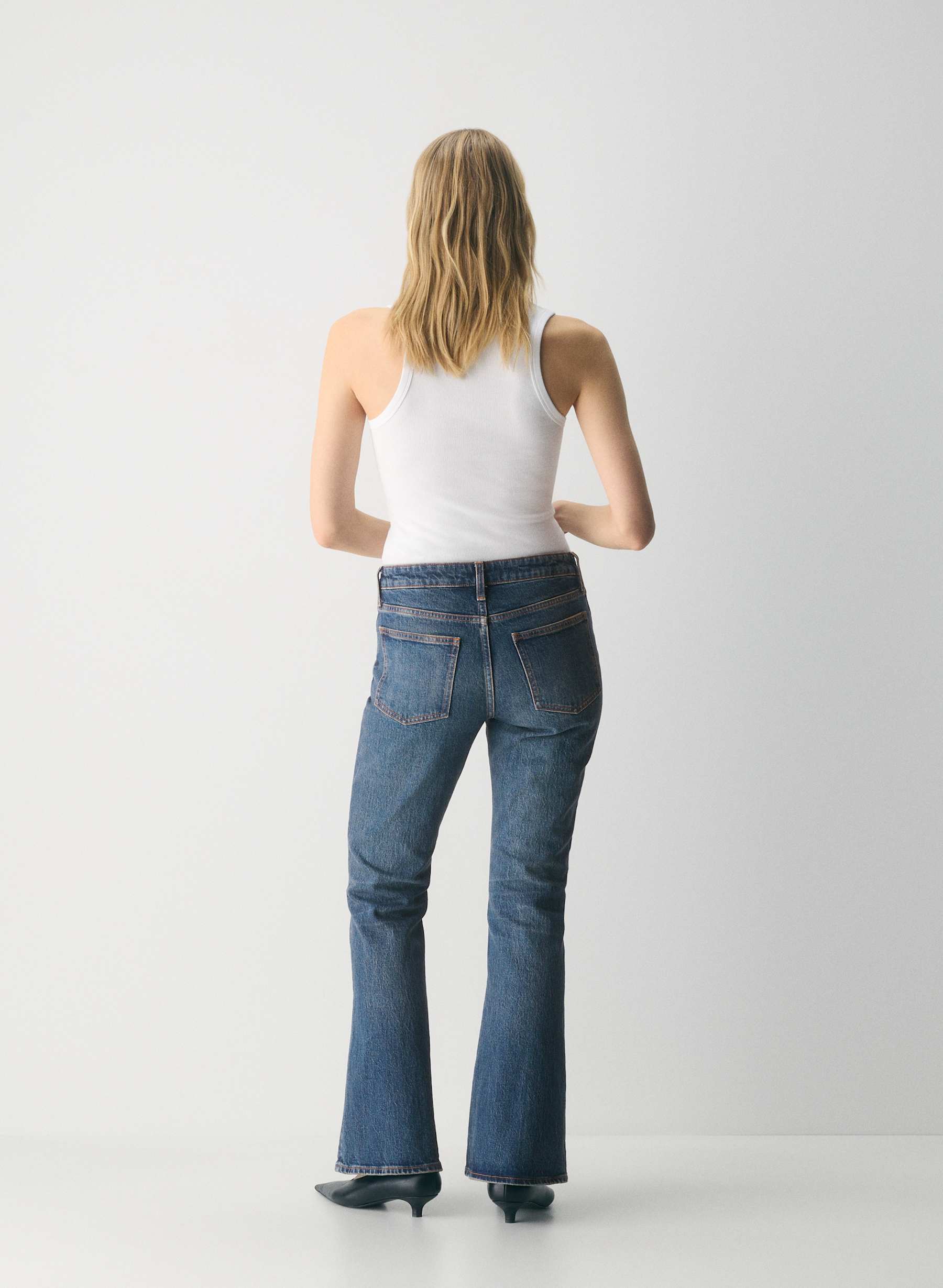 Denim Forum Denise Mid-Rise Flare Jean — photo 5
