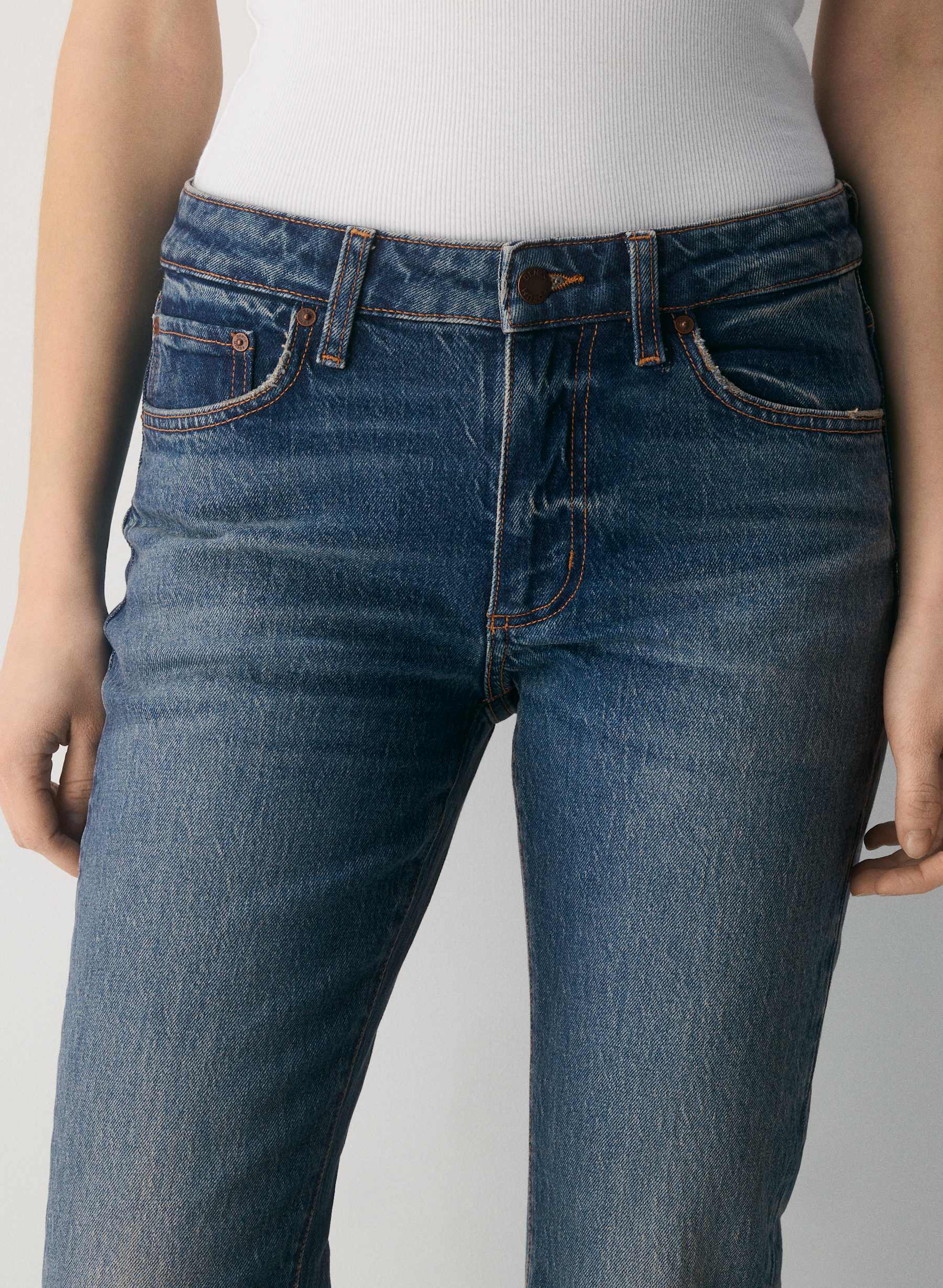 Denim Forum Denise Mid-Rise Flare Jean — photo 7
