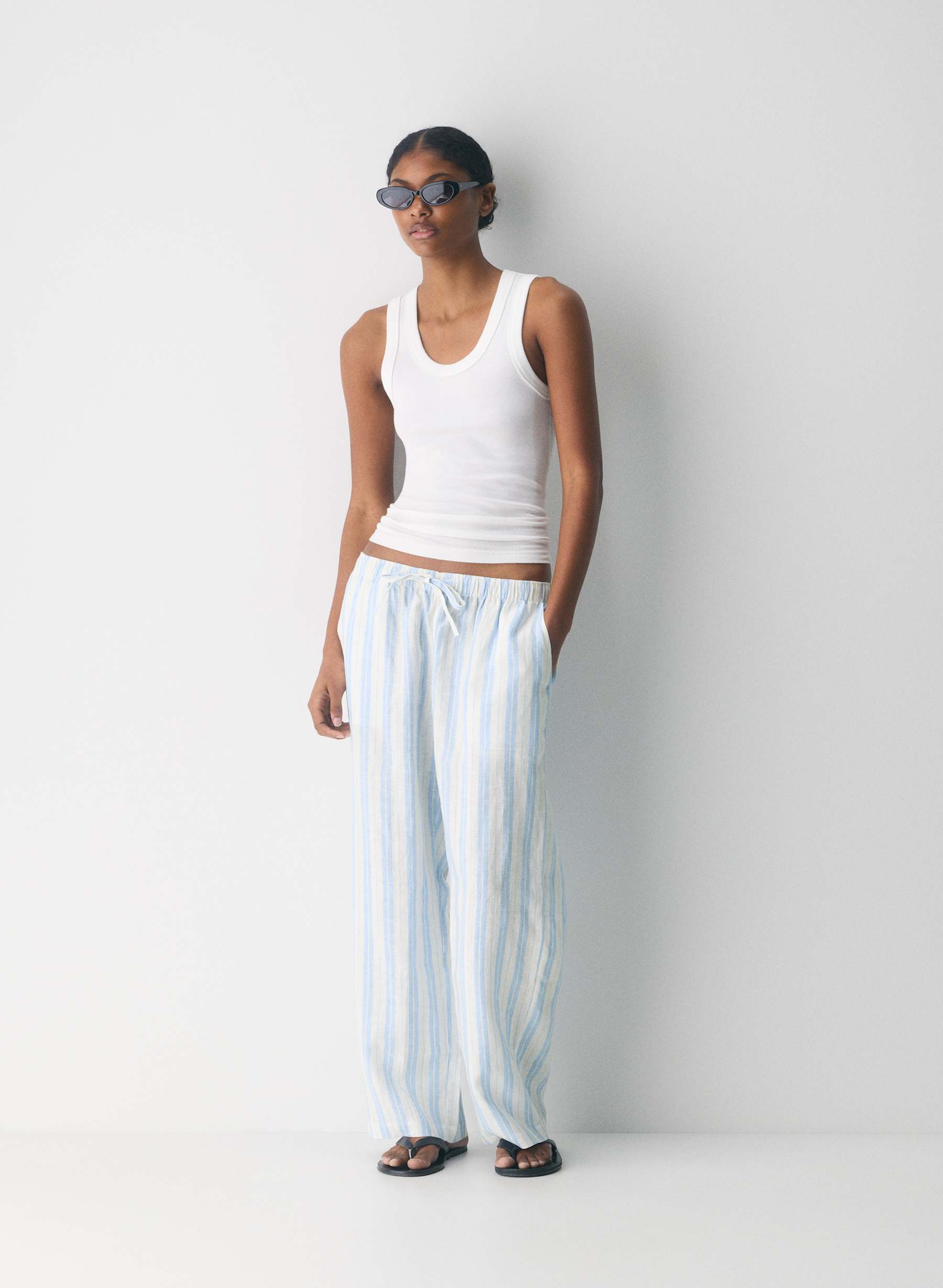 Aritzia Sail Linen Pant — photo 1