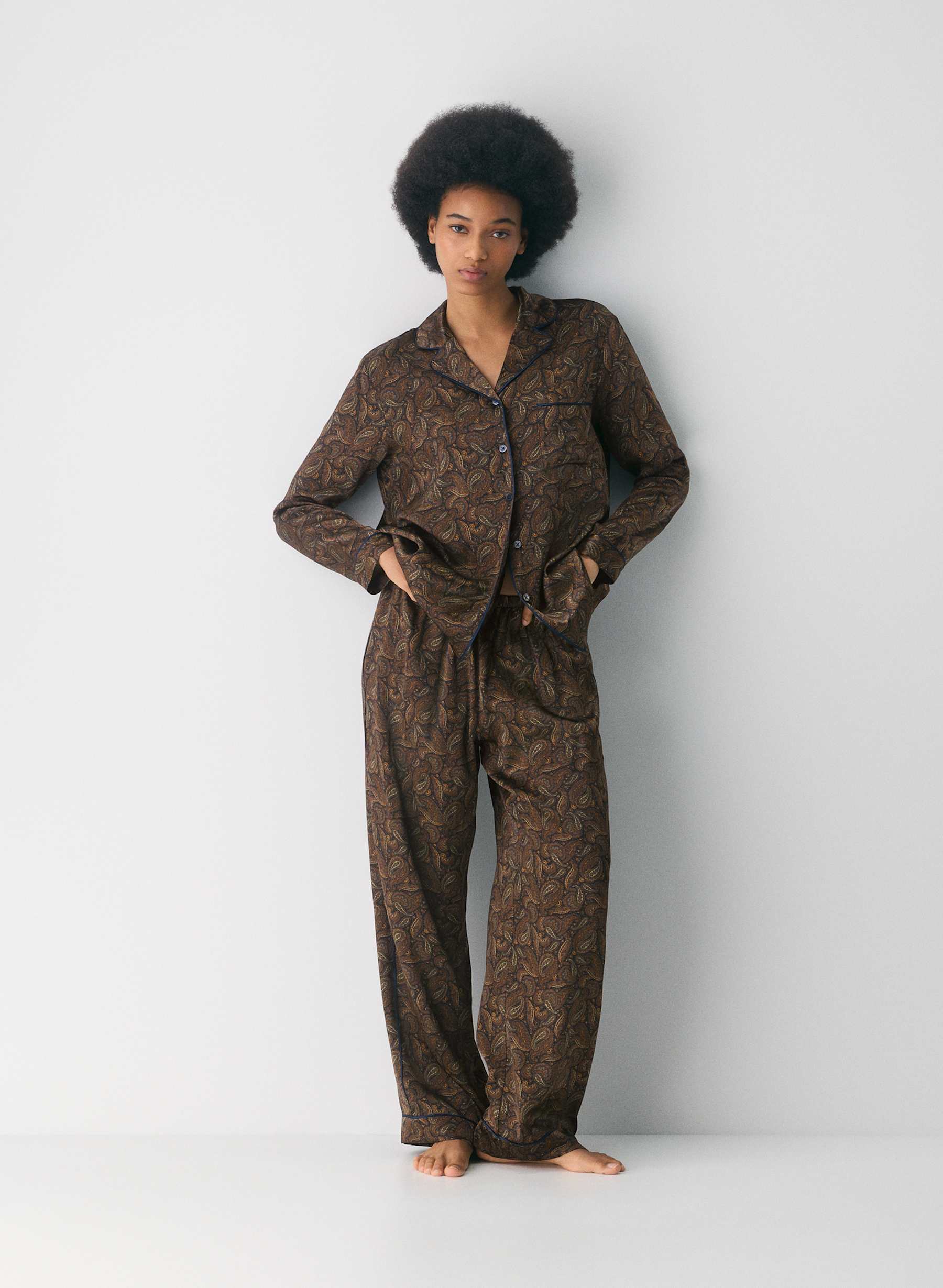 Aritzia Nightside Silk Pajama Pant — photo 1
