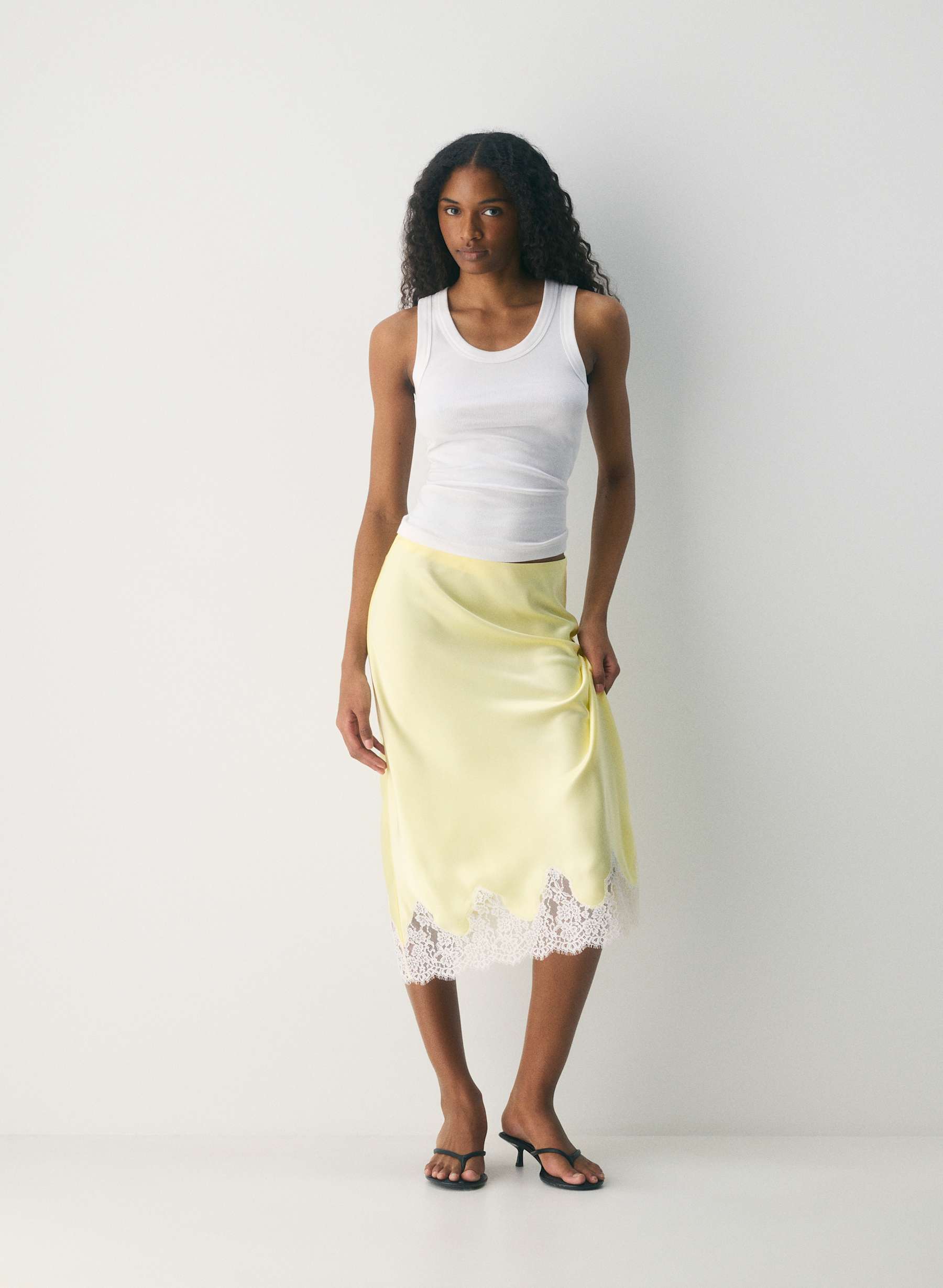 Aritzia Henrietta Satin Skirt — photo 1