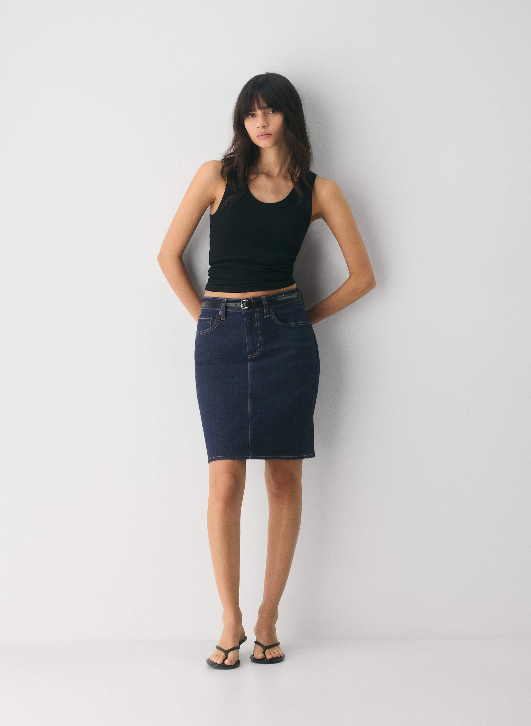 Denim Forum Mena Denim Skirt — photo 1