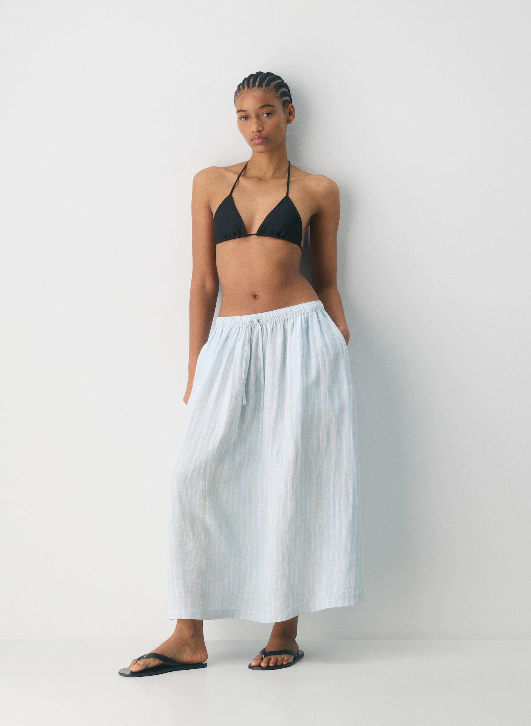 Little Moon Socialite Linen Skirt — photo 1