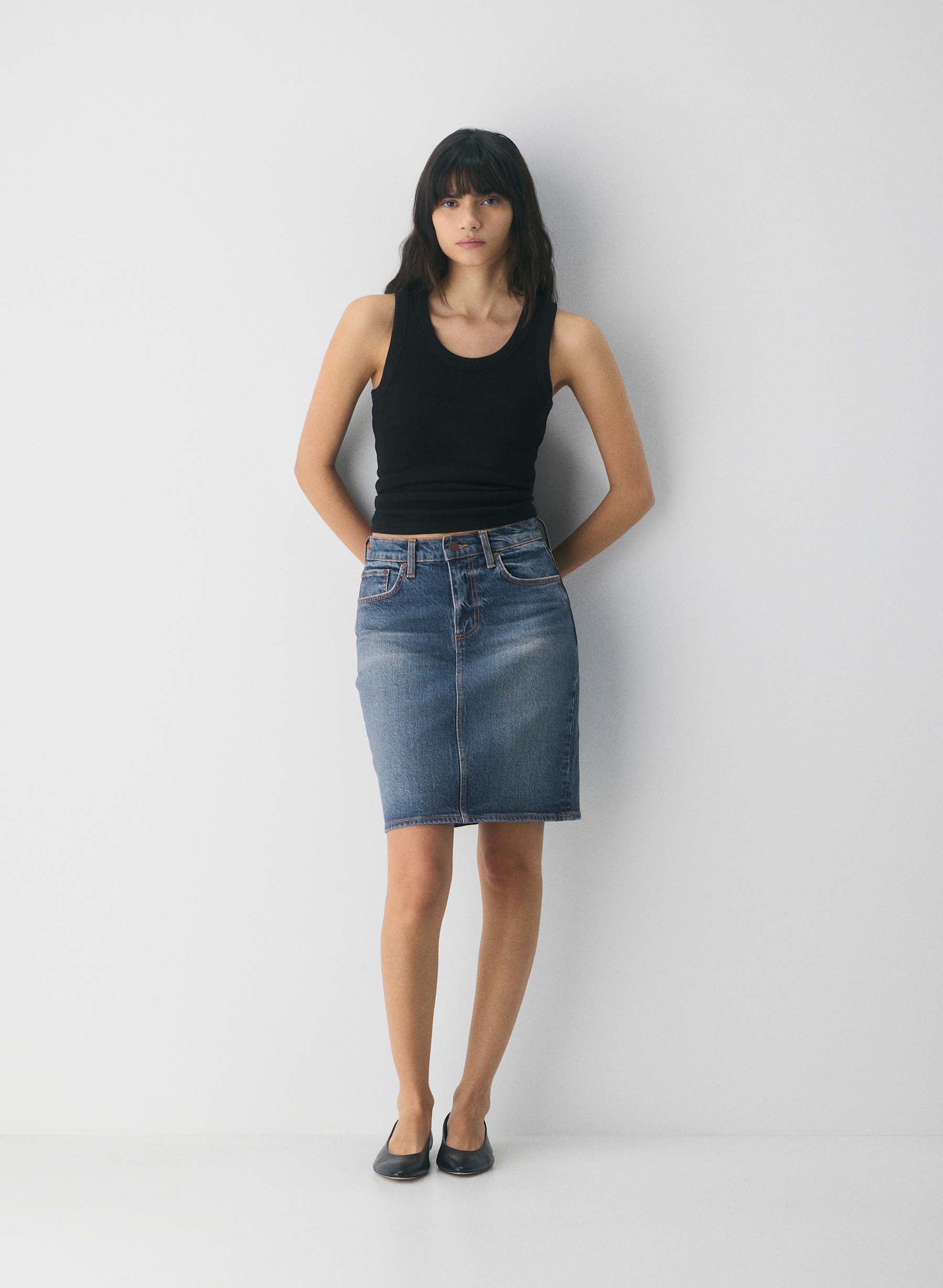 Denim Forum Mena Denim Skirt — photo 1