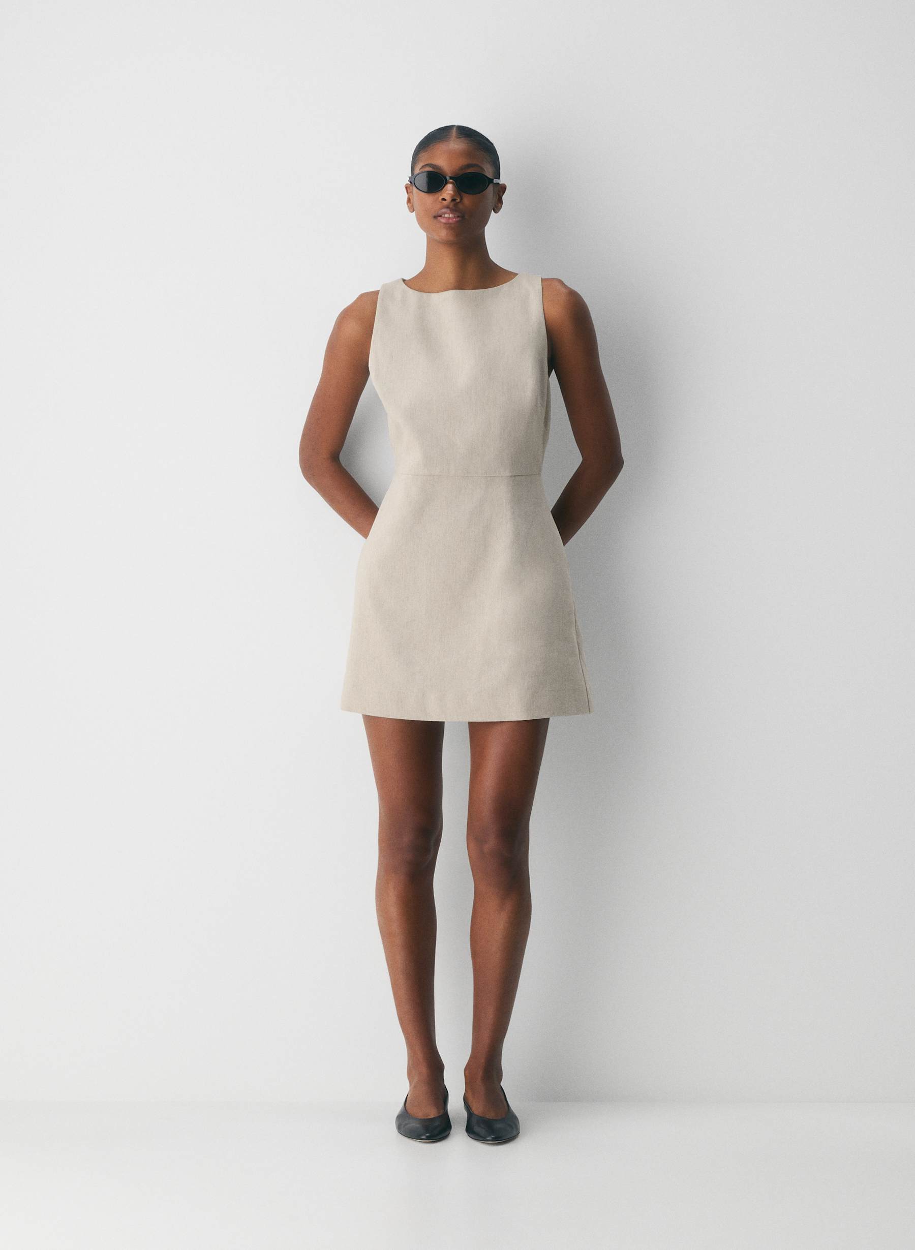 Babaton Bond Linen Dress — photo 1