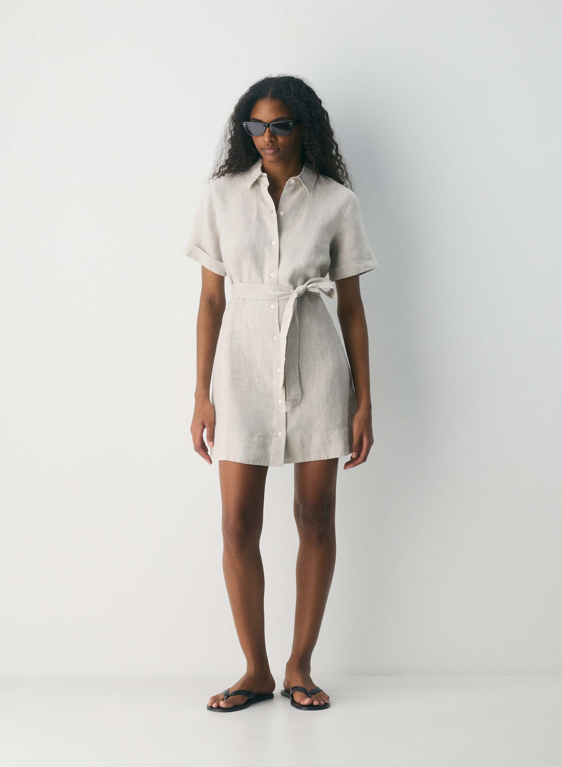 Wilfred Eleta Linen Mini Dress — photo 1