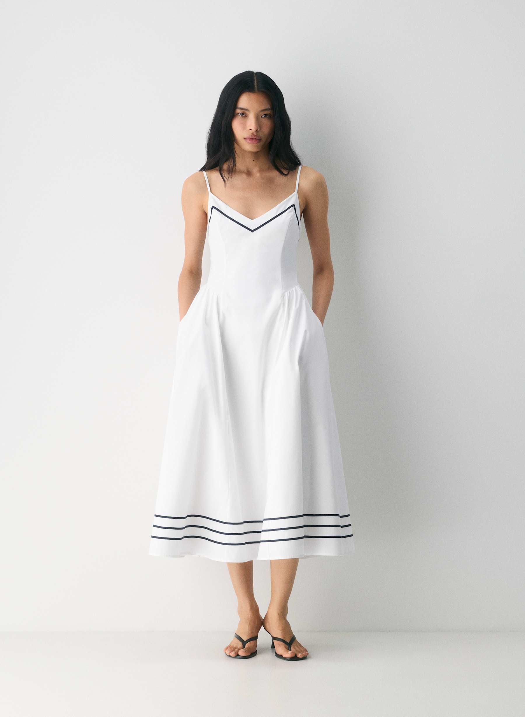 Wilfred Technique Poplin Cami Dress — photo 1