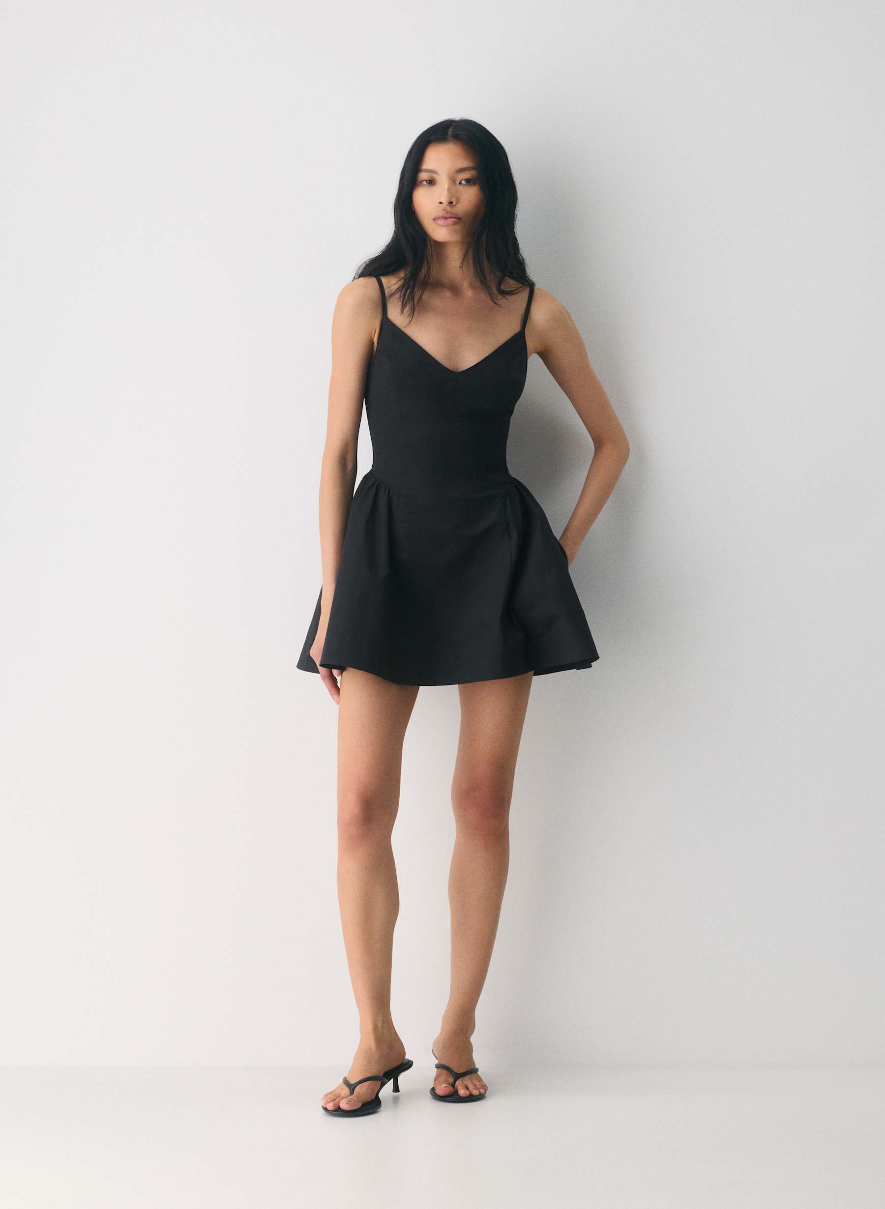 Wilfred Technique Poplin Mini Cami Dress — photo 1