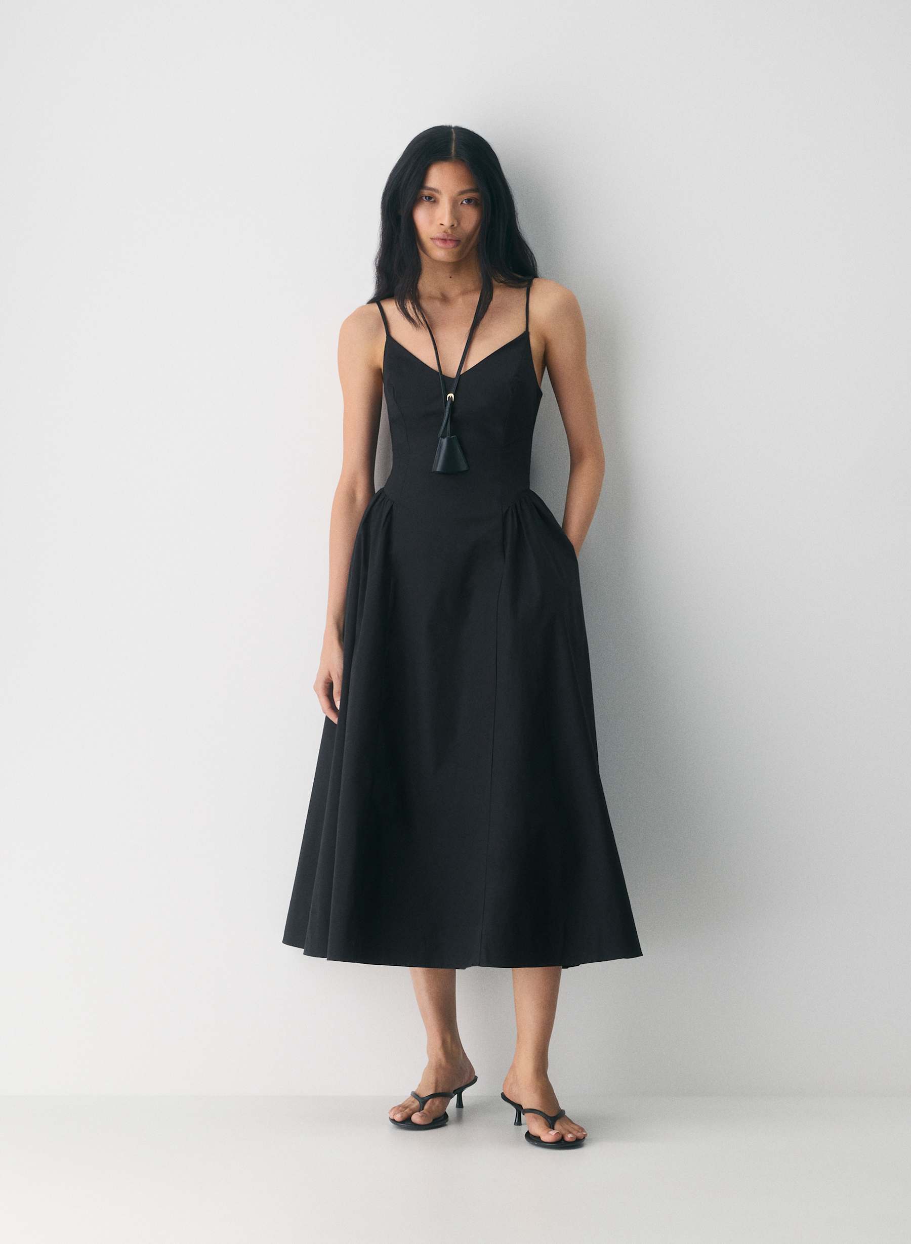 Wilfred Technique Poplin Cami Dress — photo 1
