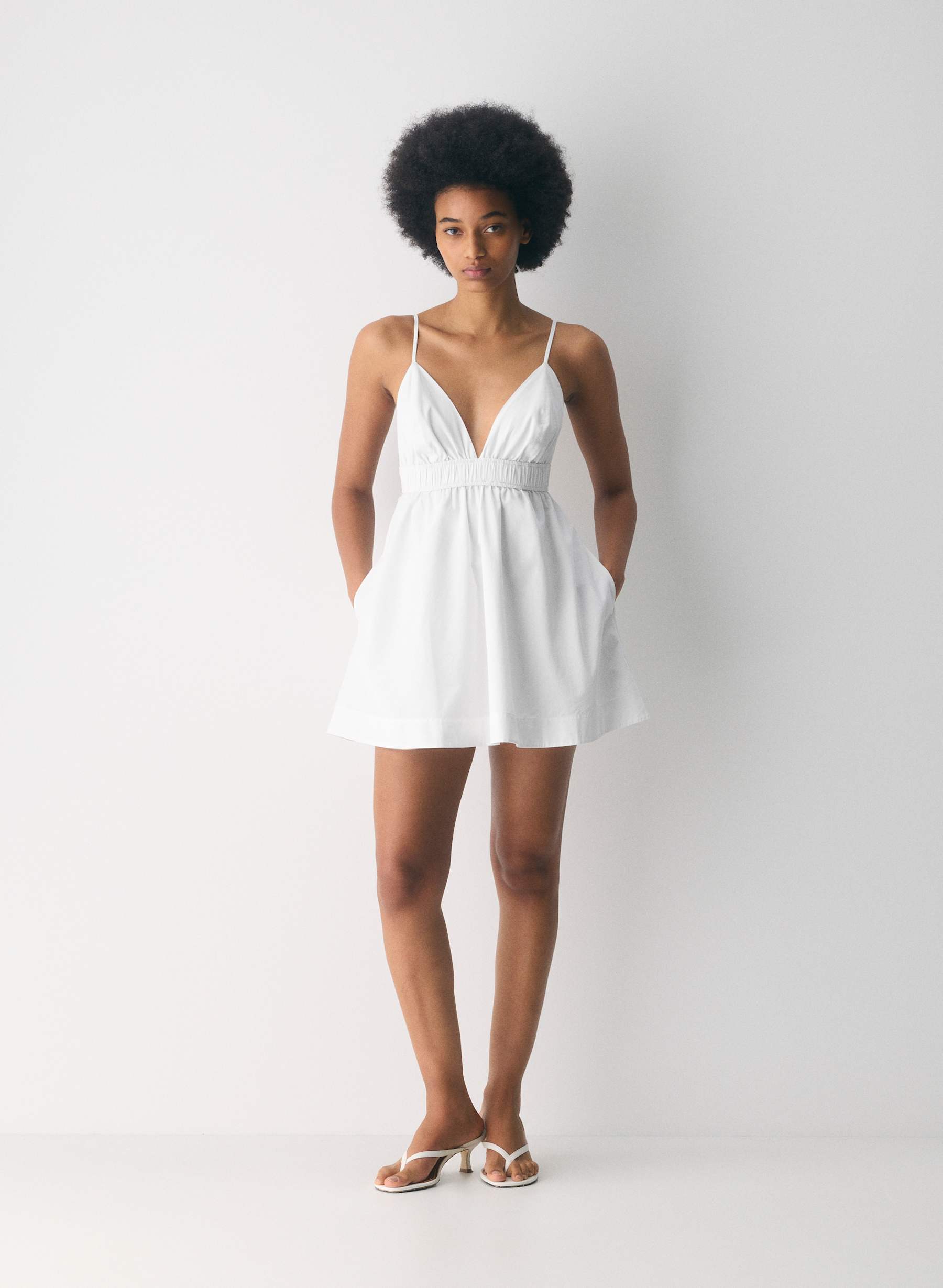 Wilfred Encourage Poplin Mini Cami Dress — photo 1