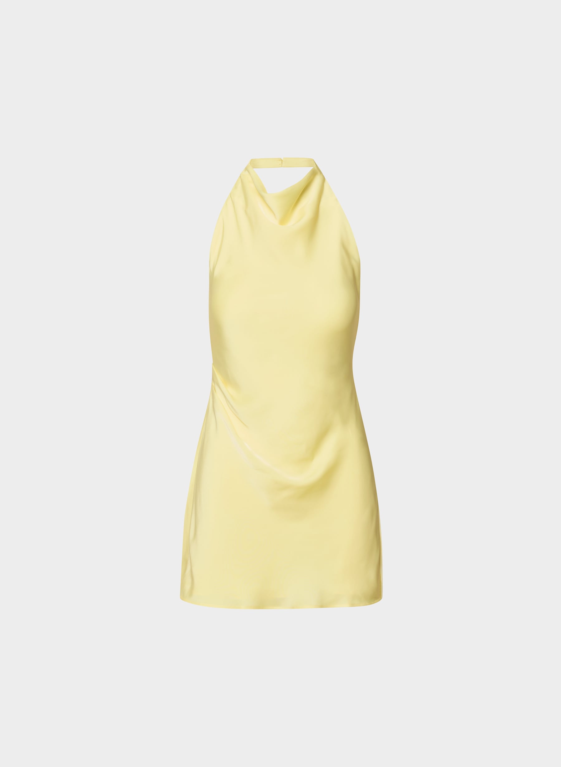 Ten Audience Satin Mini Halter Dress — photo 1