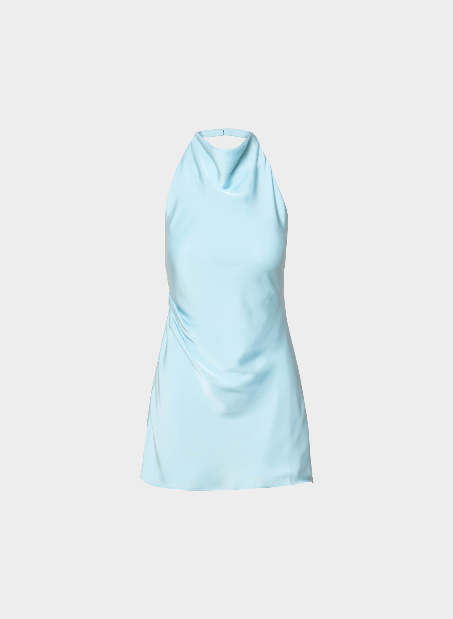 Ten Audience Satin Mini Halter Dress — photo 1