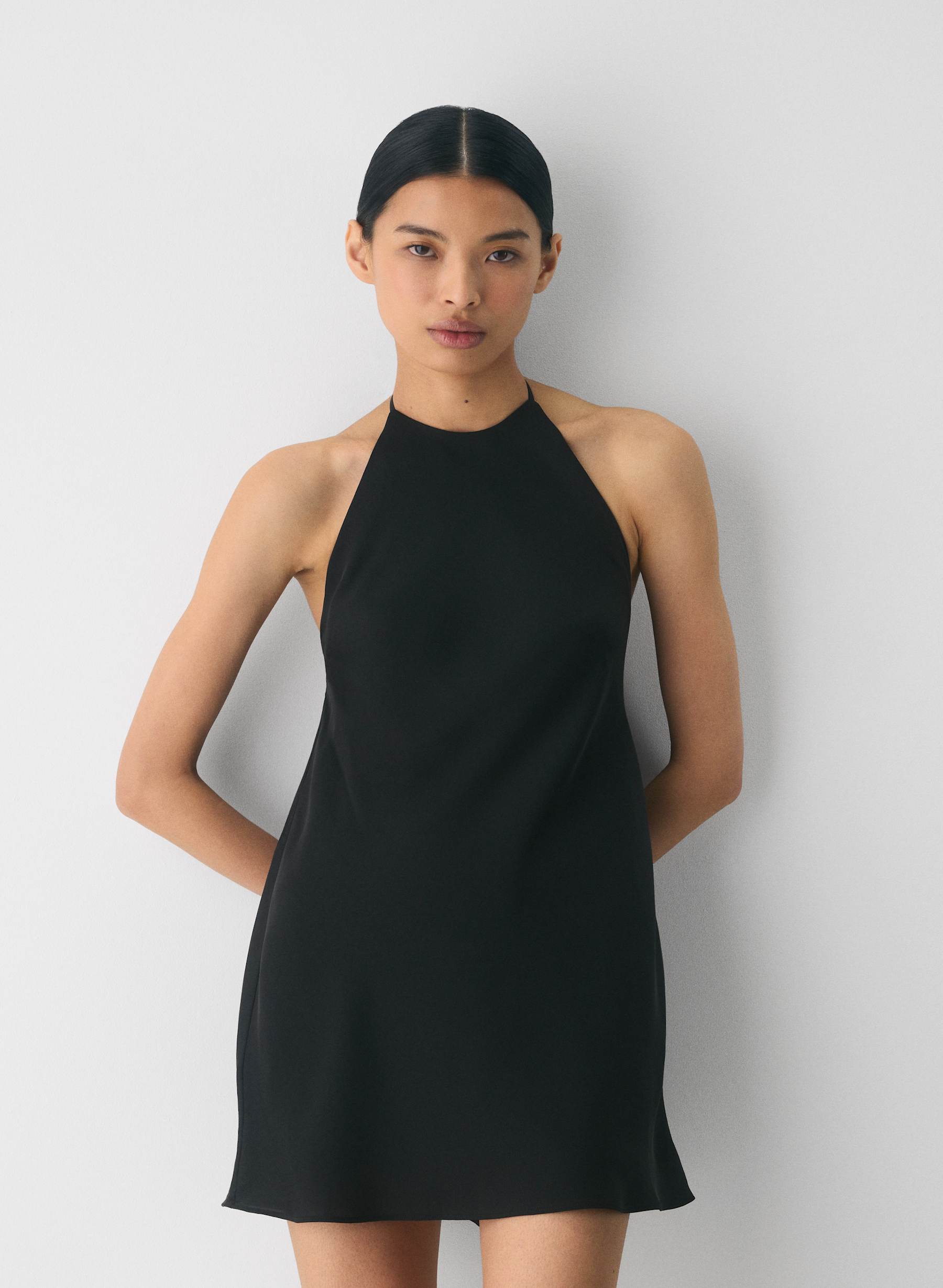 Ten Euphoria Satin Halter Dress — photo 2