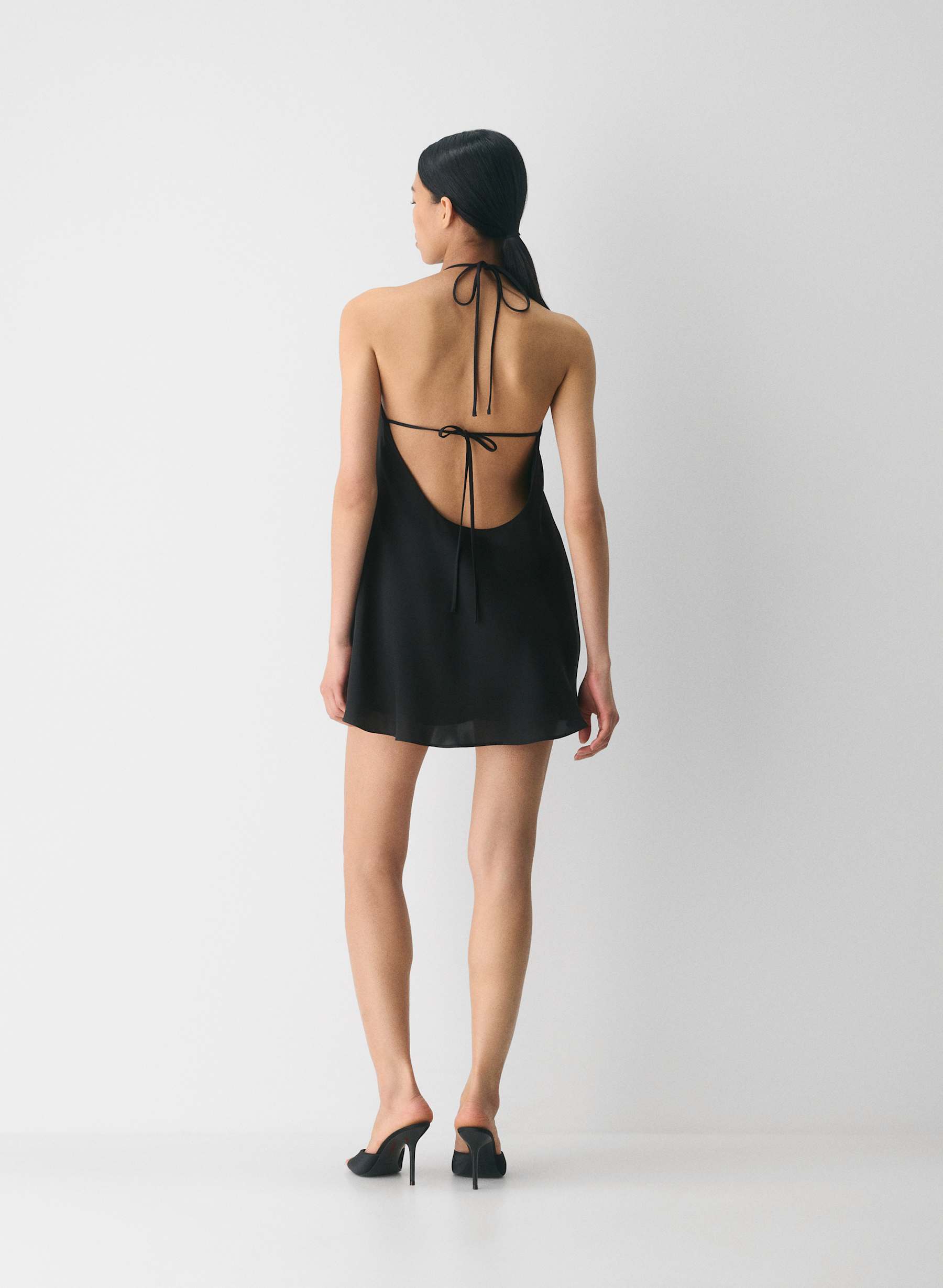 Ten Euphoria Satin Halter Dress — photo 3