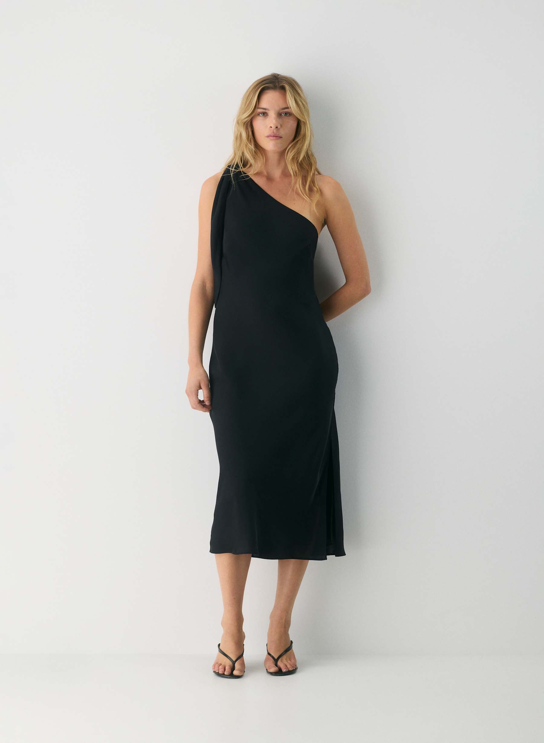 Ten Champagne Satin Dress — photo 4