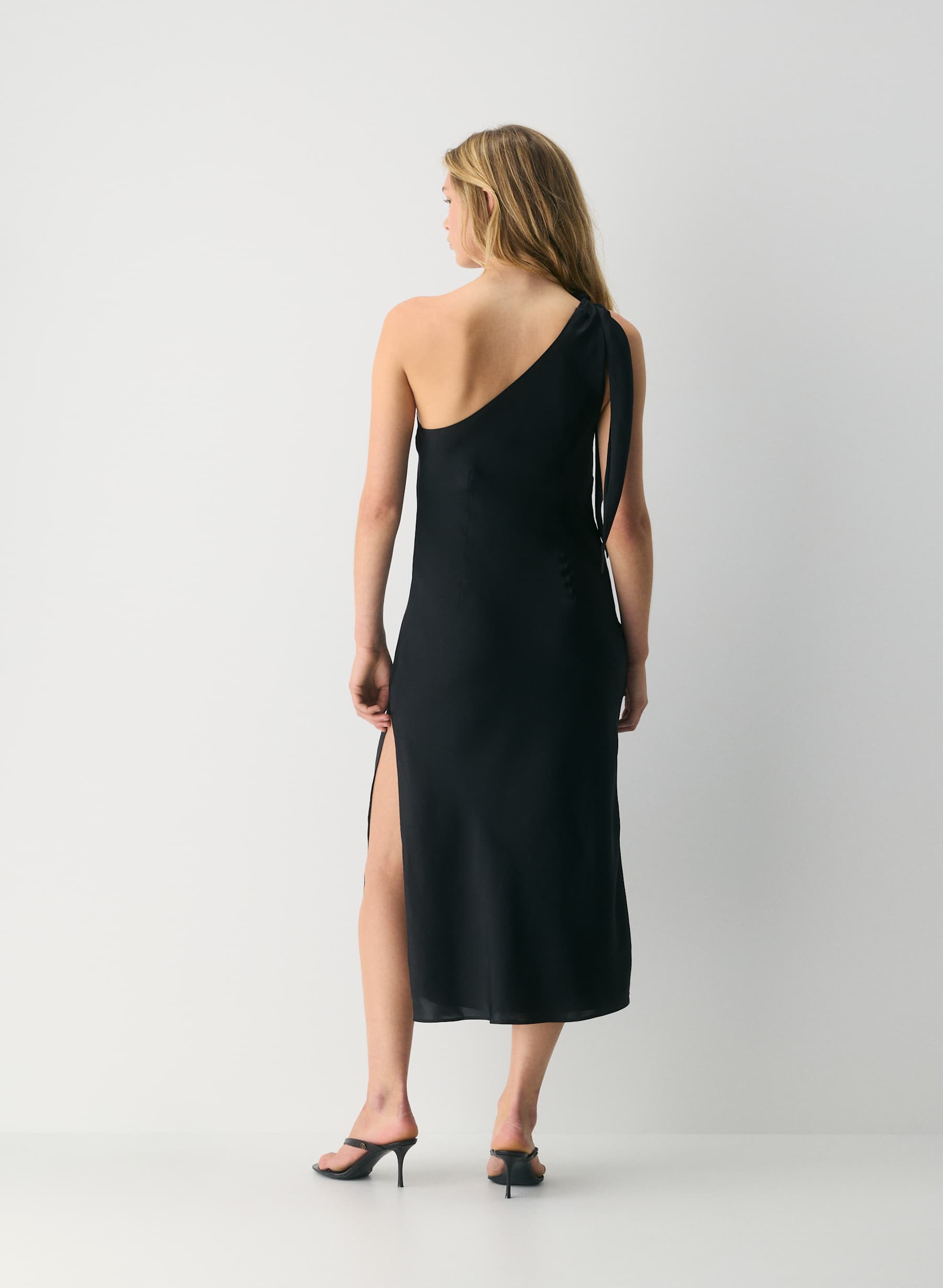 Ten Champagne Satin Dress — photo 8