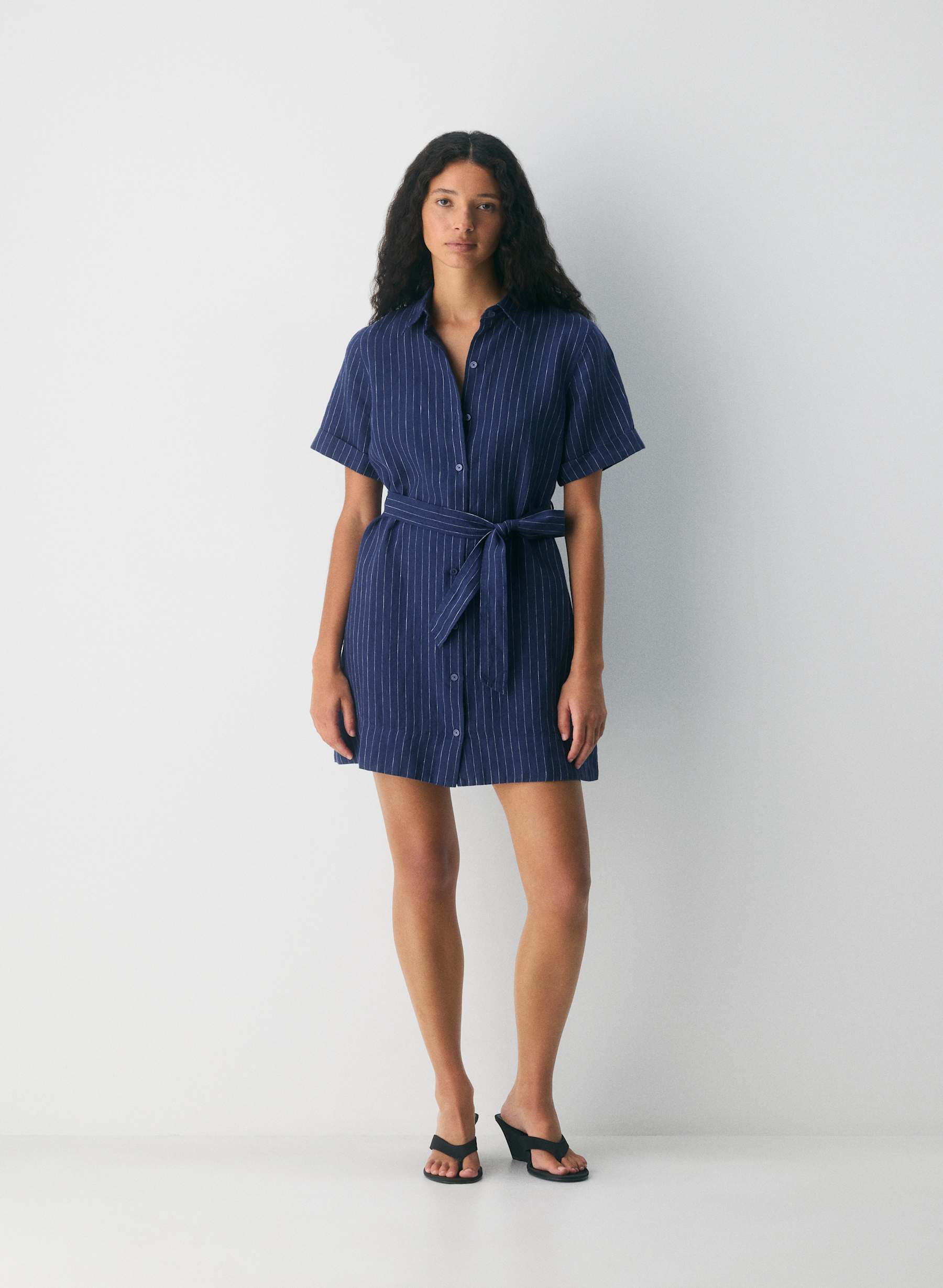 Wilfred Eleta Linen Mini Dress — photo 1