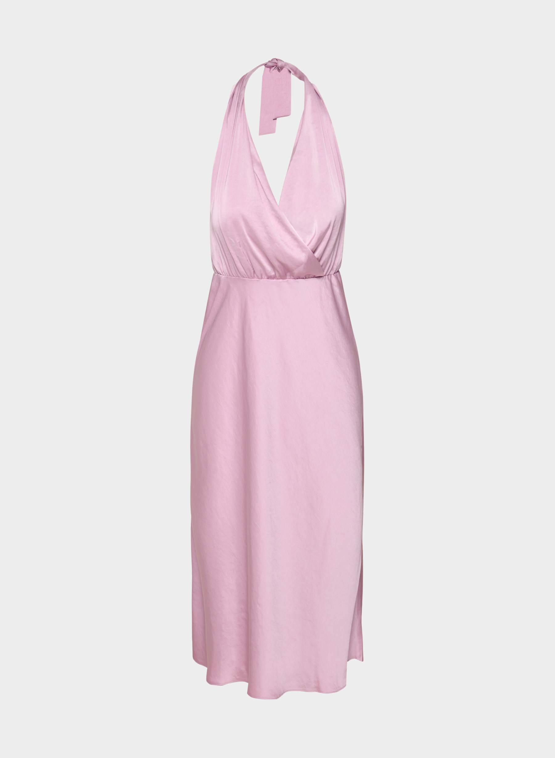 Wilfred Sprig Satin Halter Dress — photo 1