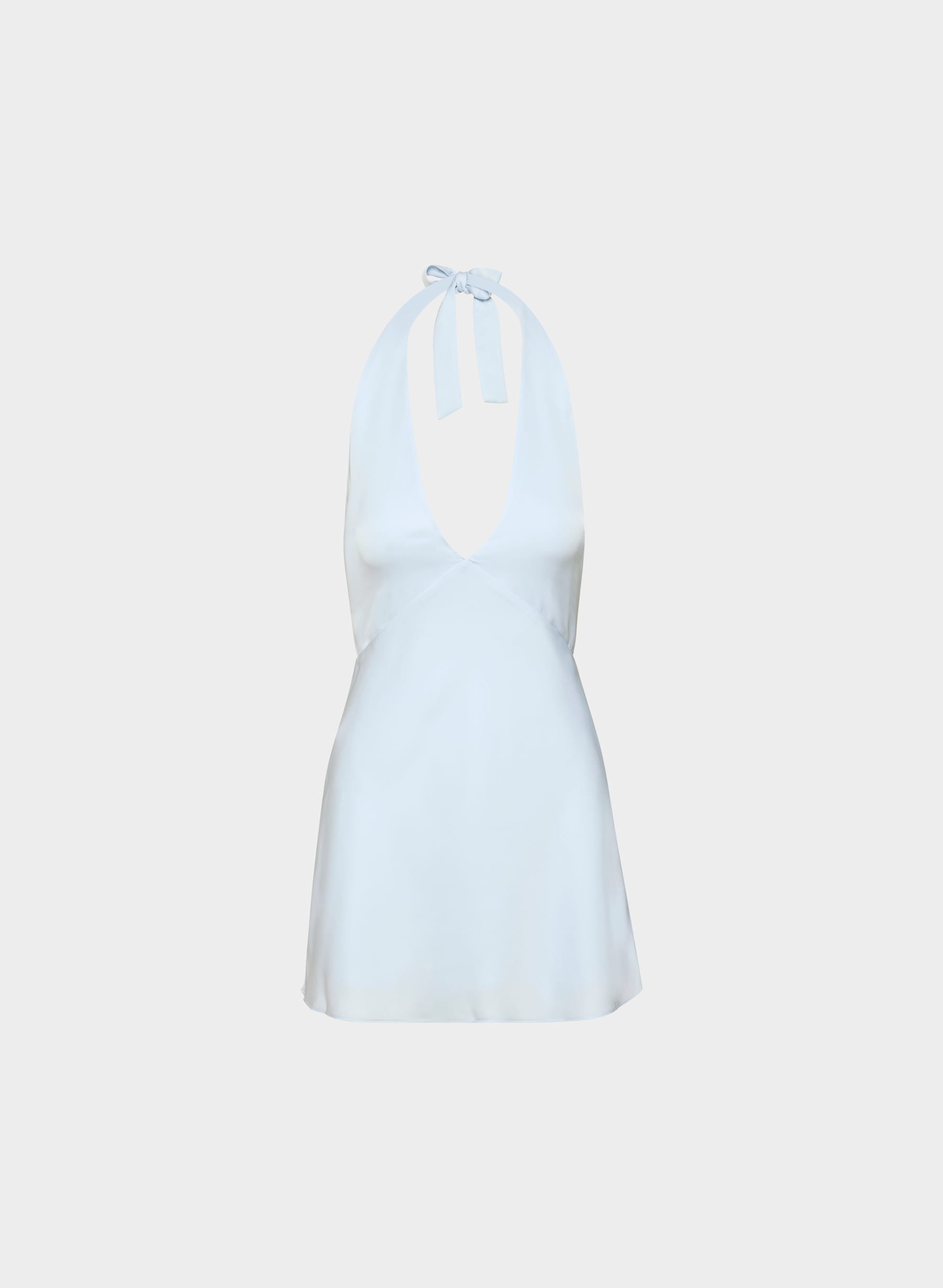 Ten Nightscape Satin Halter Micro Dress — photo 1