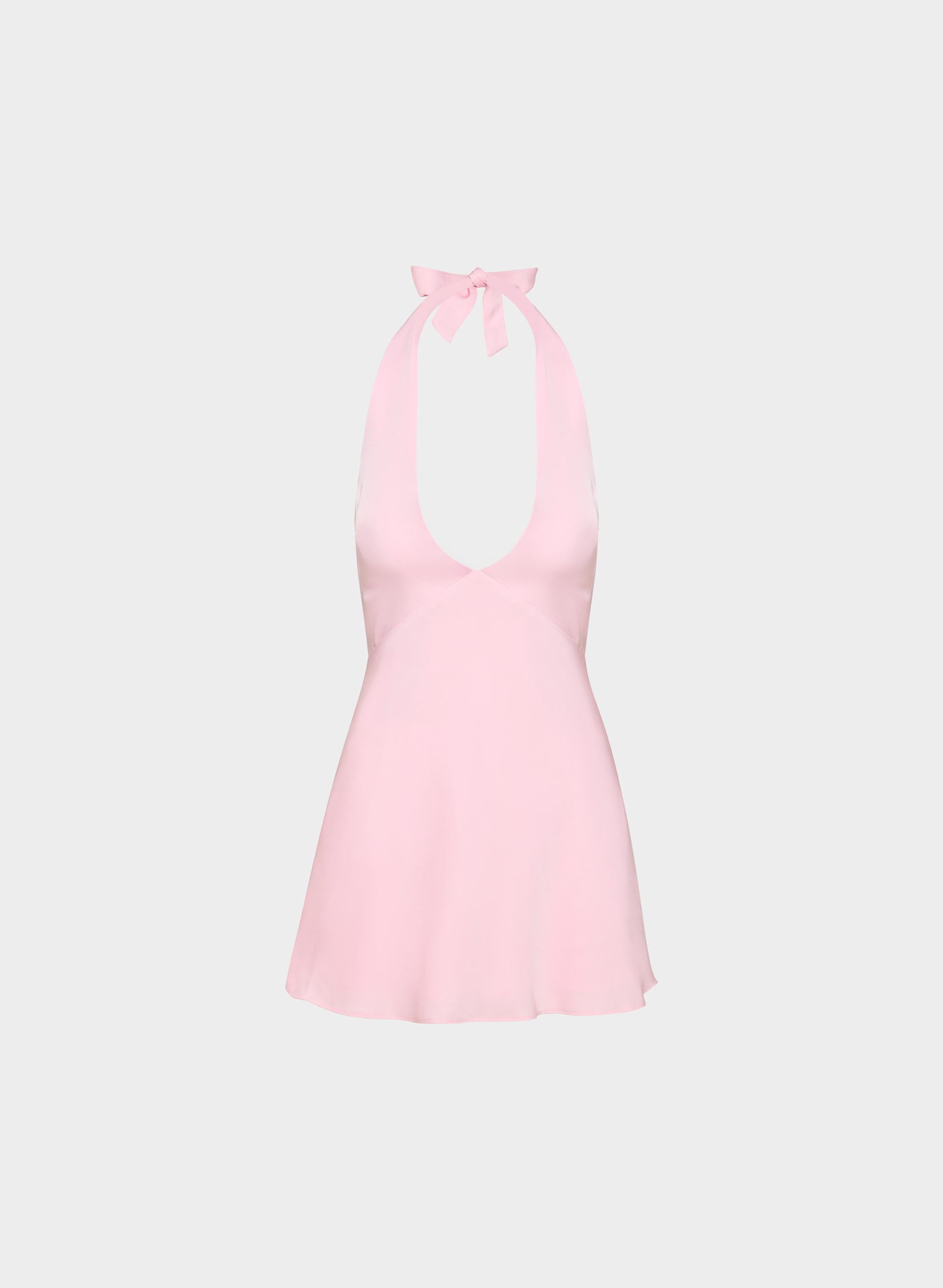Ten Nightscape Satin Halter Micro Dress — photo 1