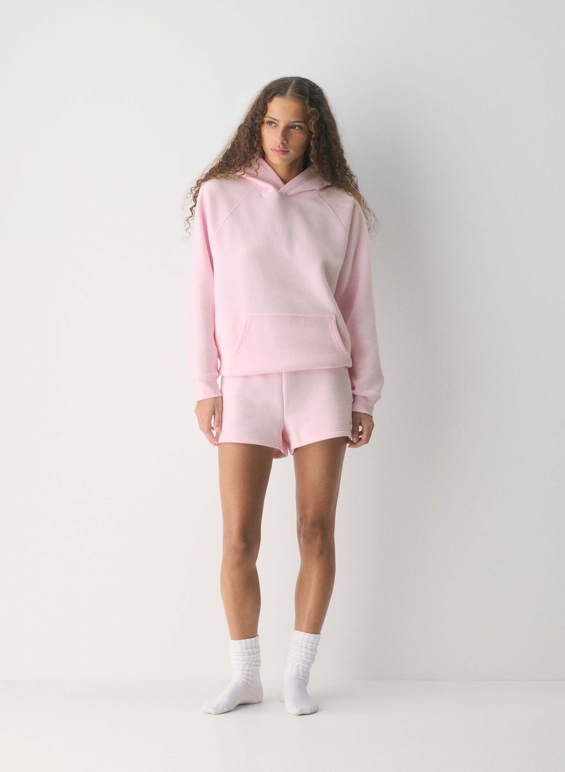 Aritzia Cozy Sweatfleece Perfect Hi-Rise Mini Short — photo 1