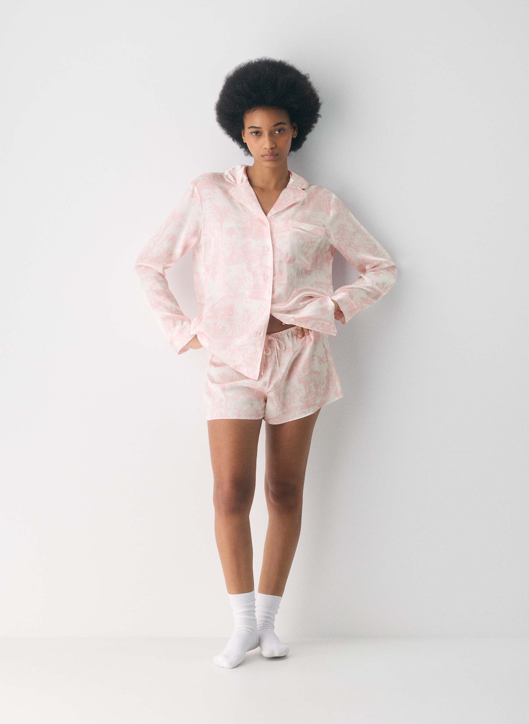 Aritzia Nightside Silk Pajama Short — photo 1