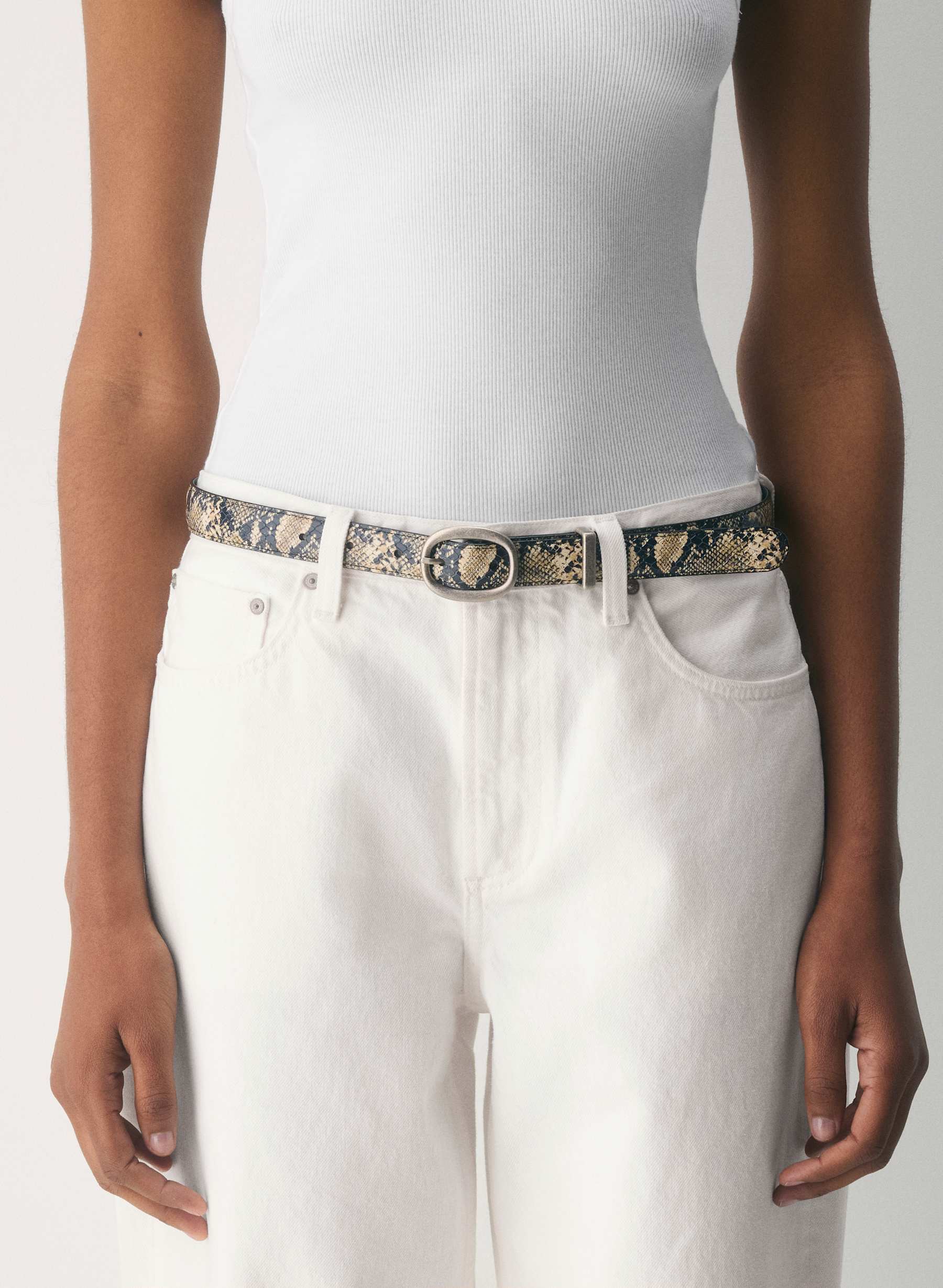 Aritzia Lifetime Solid Brass Leather Belt — photo 1