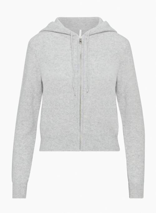 LUXE CASHMERE ZIP-UP - Cashmere zip-up hoodie