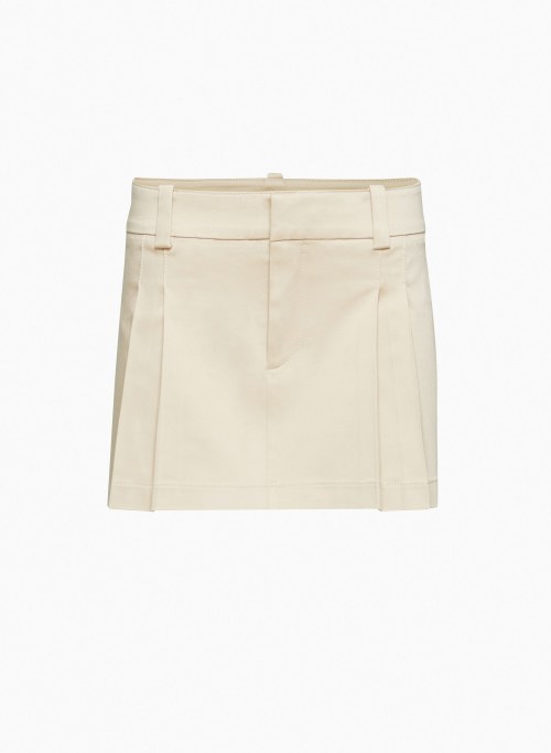 RIDER SKIRT - Low-rise pleated mini skirt