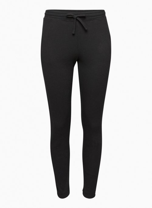 WAFFLE JOGGER - Mid-rise thermal joggers