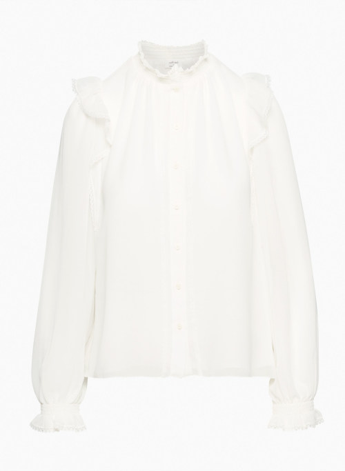 TILDA BLOUSE - Button-up ruffle blouse