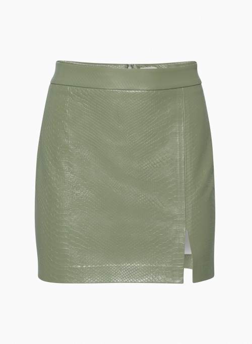PATIO MINI SKIRT - Vegan Leather mini skirt