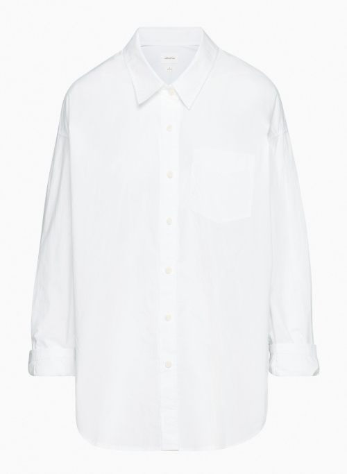 RELAXED POPLIN SHIRT - Relaxed button-up shirt