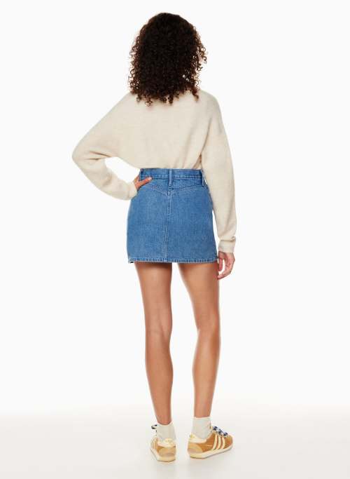 SHANIA SKIRT - High-rise denim skirt