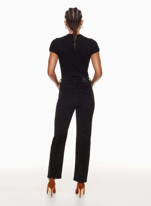 THE ARLO HIGH RISE STRAIGHT 28L - High-waisted straight corduroy pants