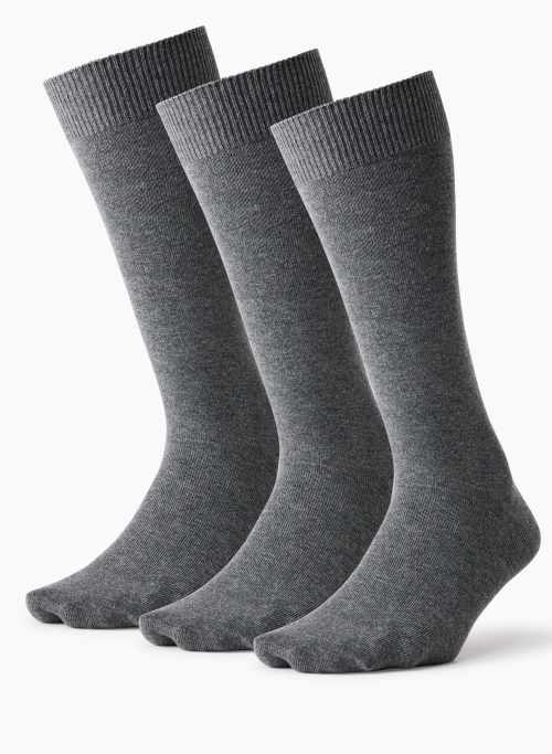 CHOSEN CALF SOCK 3-PACK - Supima cotton calf dress sock, 3-pack