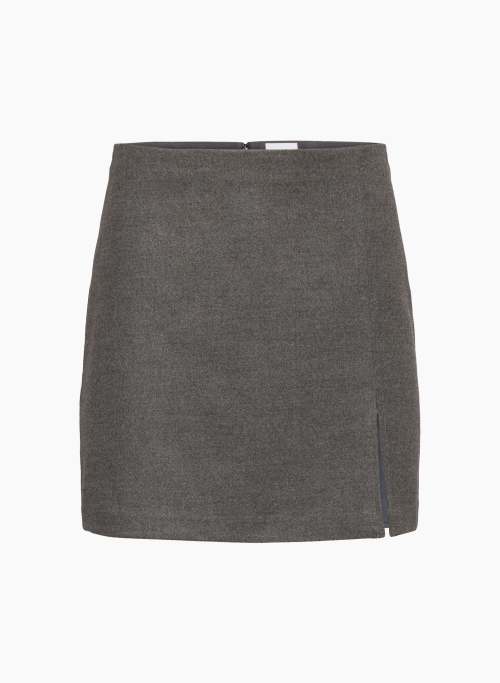 TATIANA SKIRT - High-rise flannel mini skirt