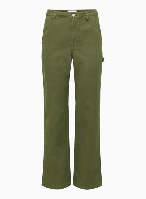 GREENWICH PANT - High-waisted carpenter twill pants