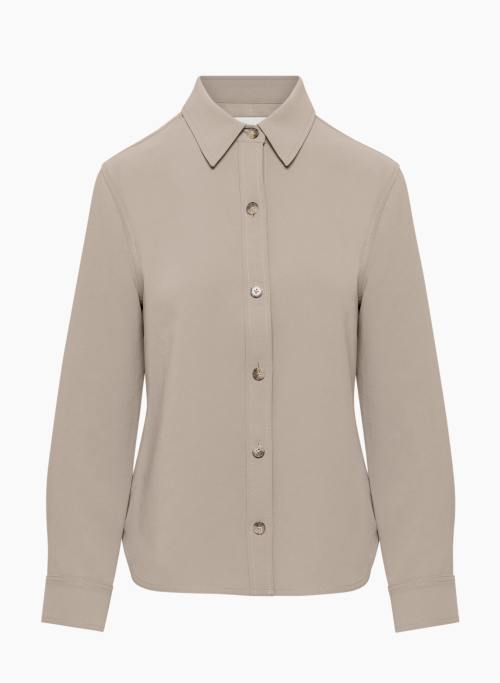 PIPER SHIRT - Crepe button-up blouse