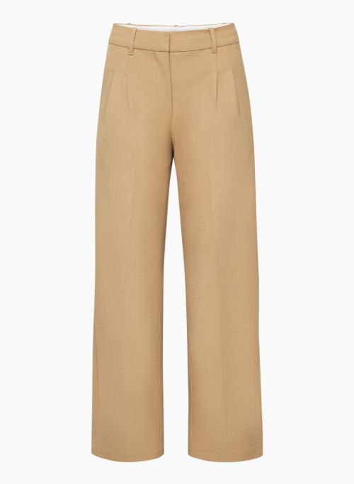 THE EFFORTLESS PANT™ - High-waisted wide-leg twill pants