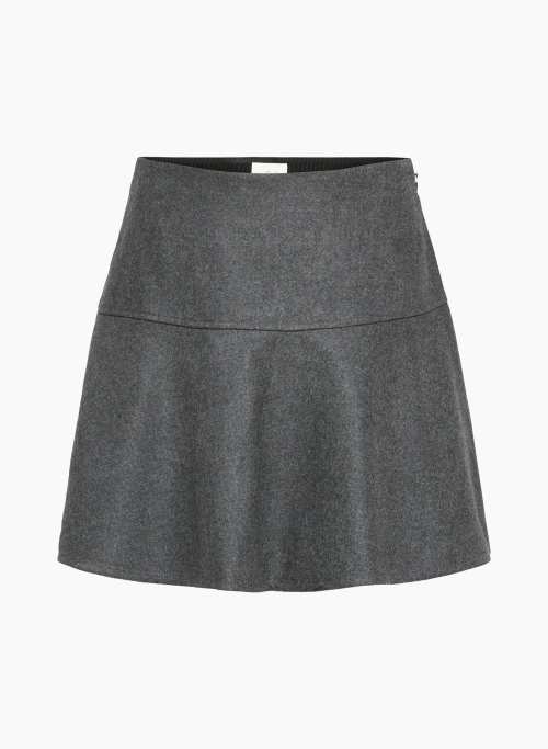 CLOVE SKIRT - A-line wool and cashmere mini skirt